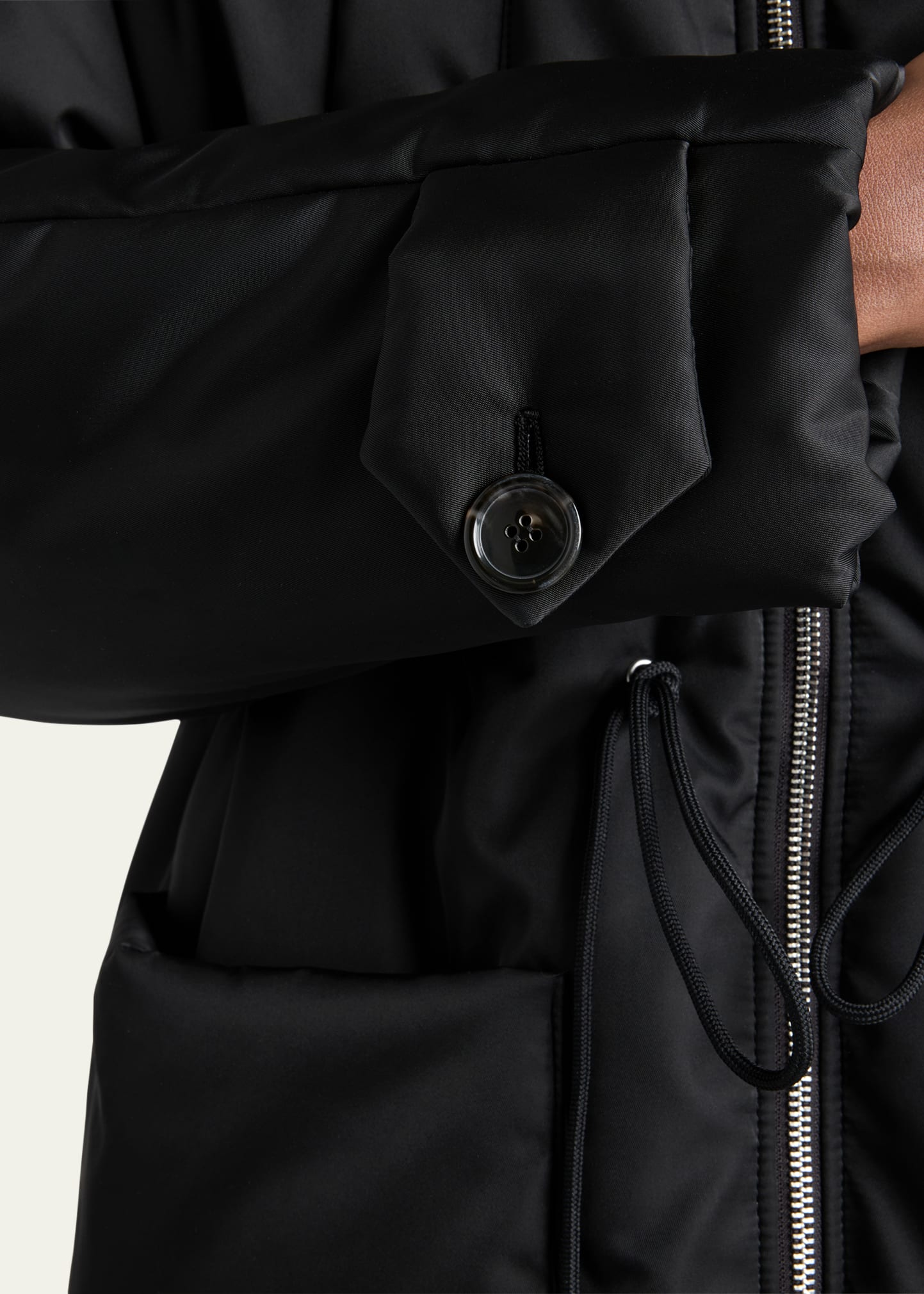 ジャケット・アウター Prada Archive Nylon Long Coat Prada Re-Nylon Hooded Down Coat - Bergdorf Goodman