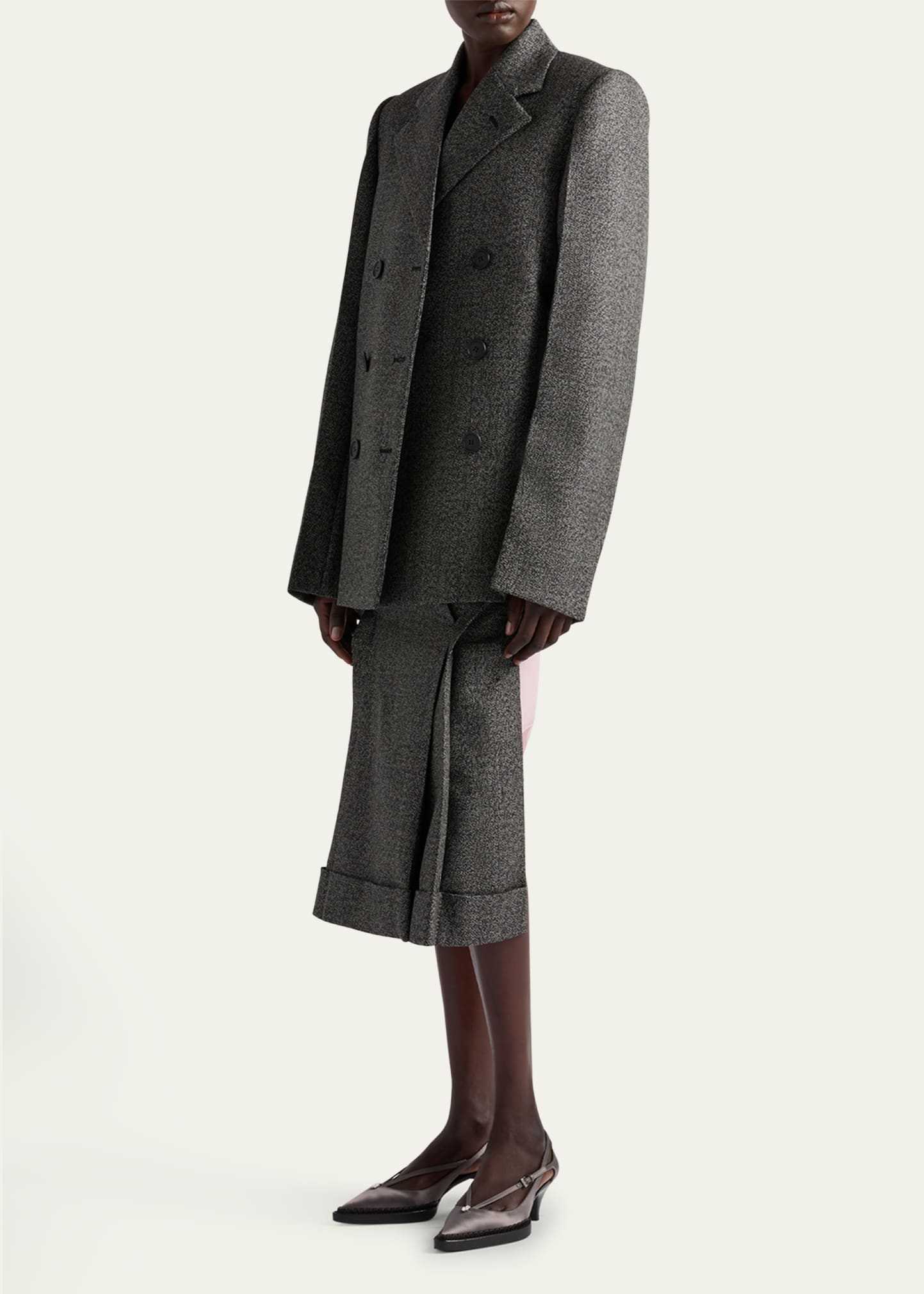 スカート PRADA WOOL AND TWILL MERMAID SKIRT bg_4899526_100106_a