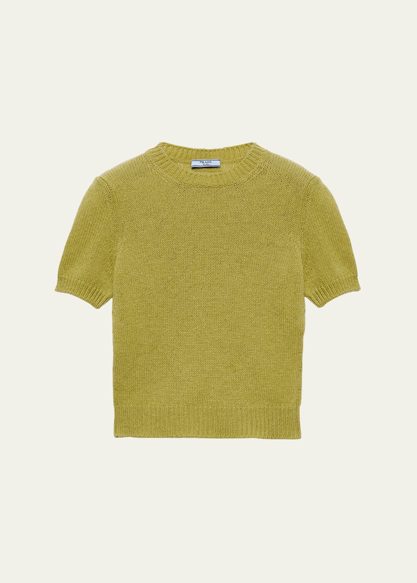 Prada Short Sleeve Cashmere Sweater - Bergdorf Goodman