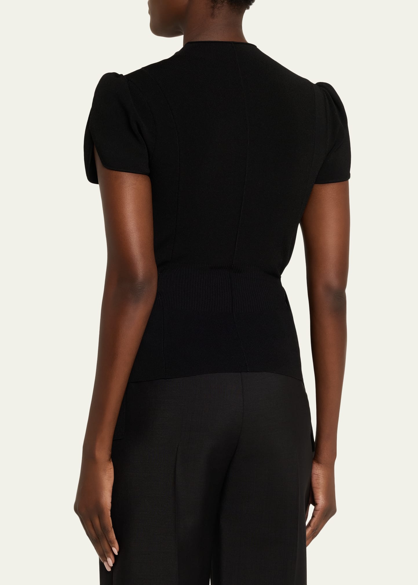 3.1 Phillip Lim Compact Rib Tulip Top - Bergdorf Goodman