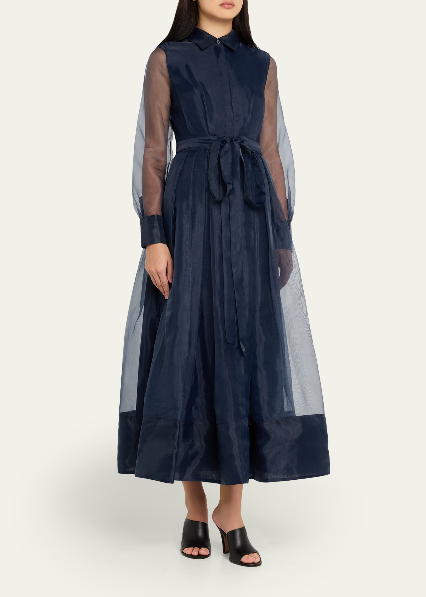 simkhai organza dress SIMKHAI Beaux Tiered Mini Dress