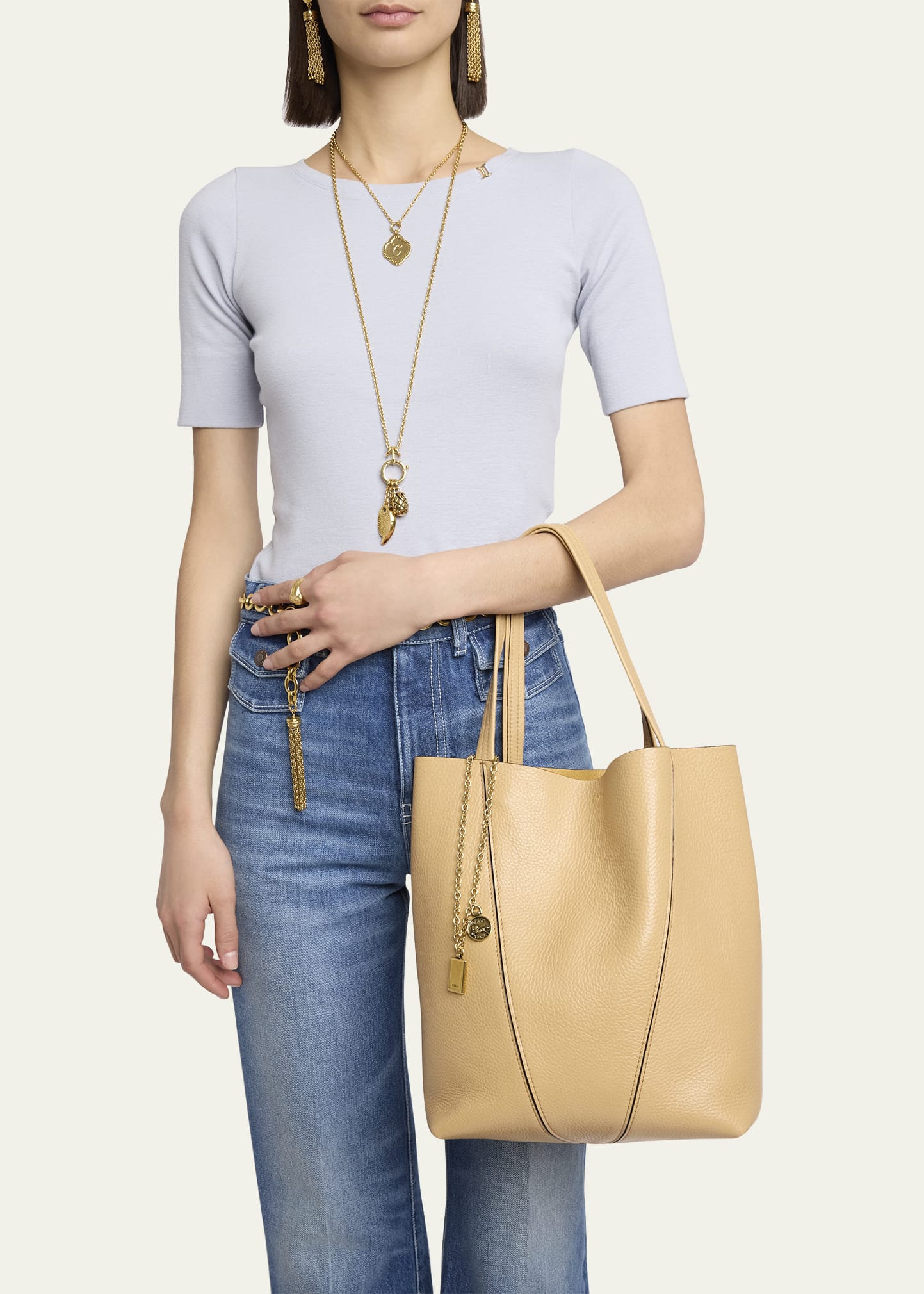 【関税&送料込】Chloe Chloe Spin Medium Tote Bag In Grainy L Chloé Chloé Spin Tote Bag In Grained Leather | Chloé US