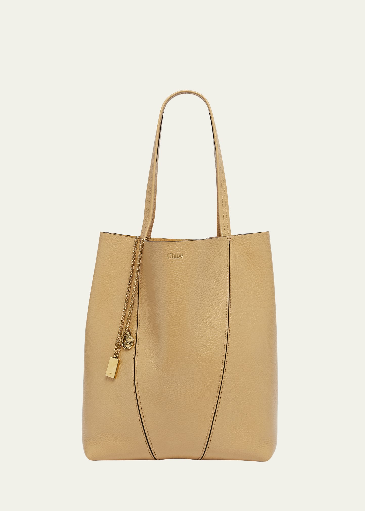 トートバッグ CHLO CHLO SPIN MEDIUM TOTE BAG IN GRAINY LEATHER Chloe Spin Medium Tote Bag in Leather | Neiman Marcus