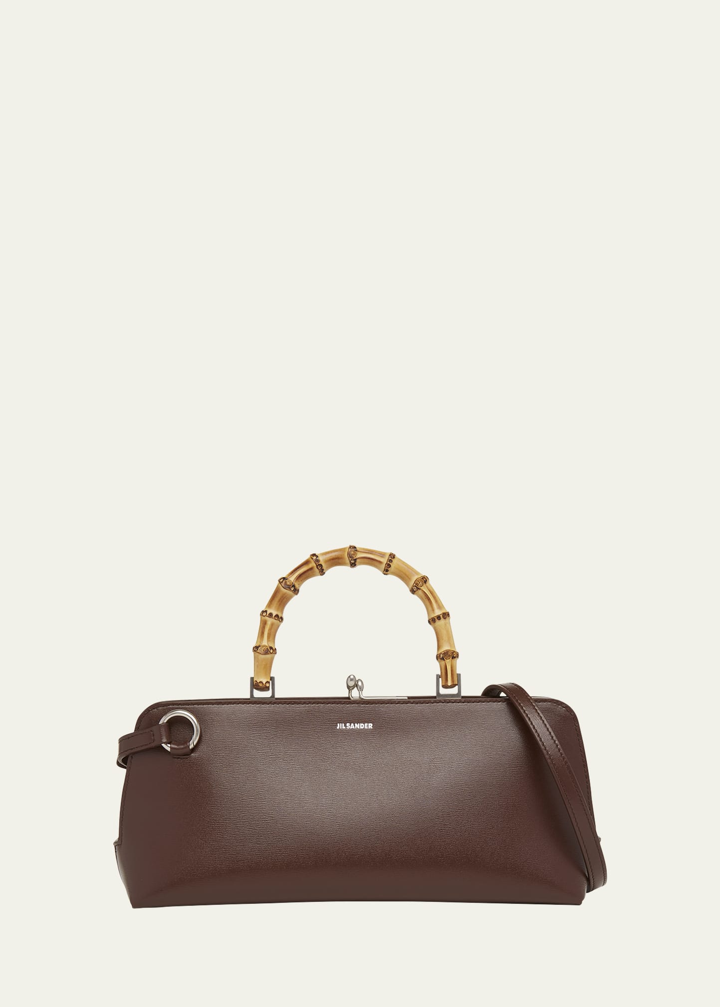 【Jil Sander】Goji Bamboo ショルダーバッグ【関税送料込】 Jil Sander Goji Small Bamboo Leather Top-Handle Bag