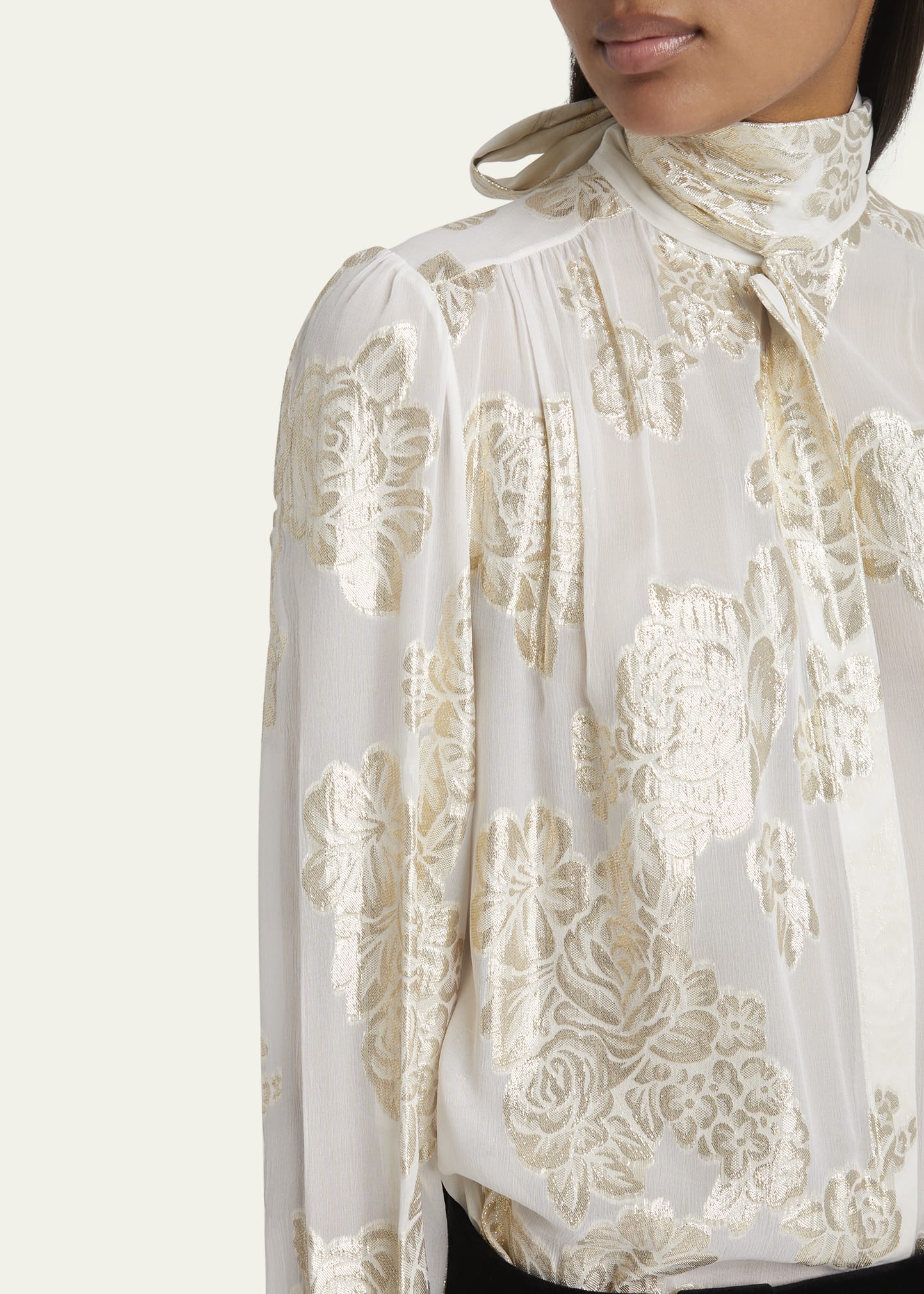 【PerfumeCloset】High Neck Blouse PerfumeCloset】High Neck Blouse