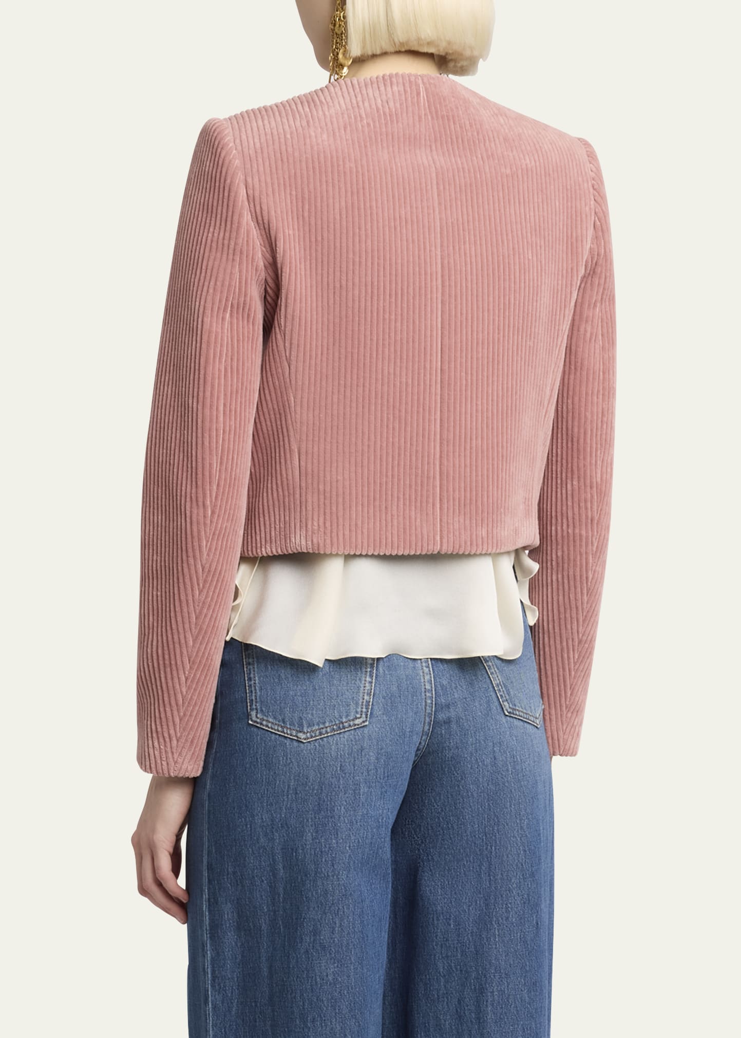 ジャケット Chloe Cropped Corduroy Jacket Chloé Corduroy Cropped Jacket | Saks Fifth Avenue