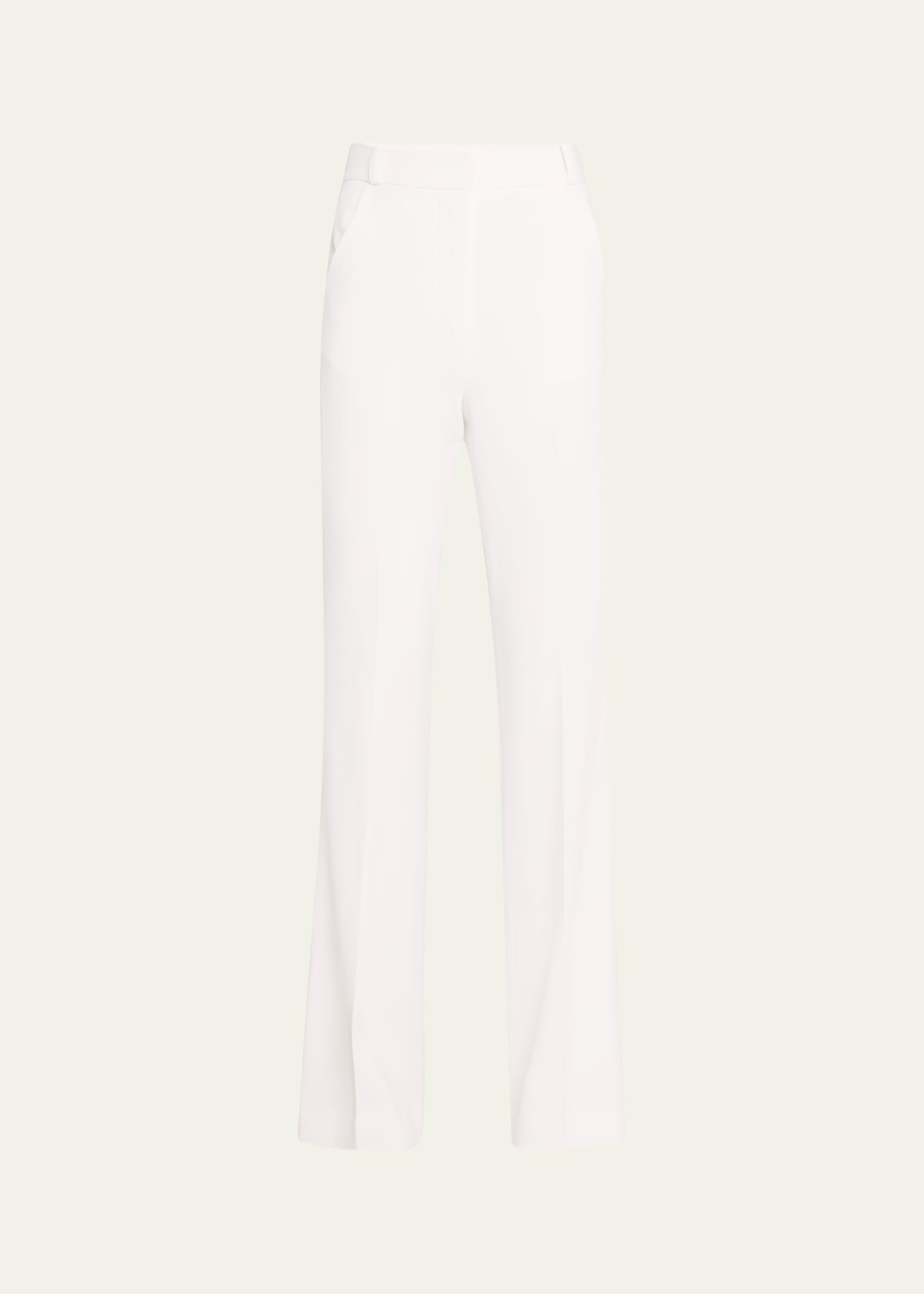 Flat Front Straight Trousers