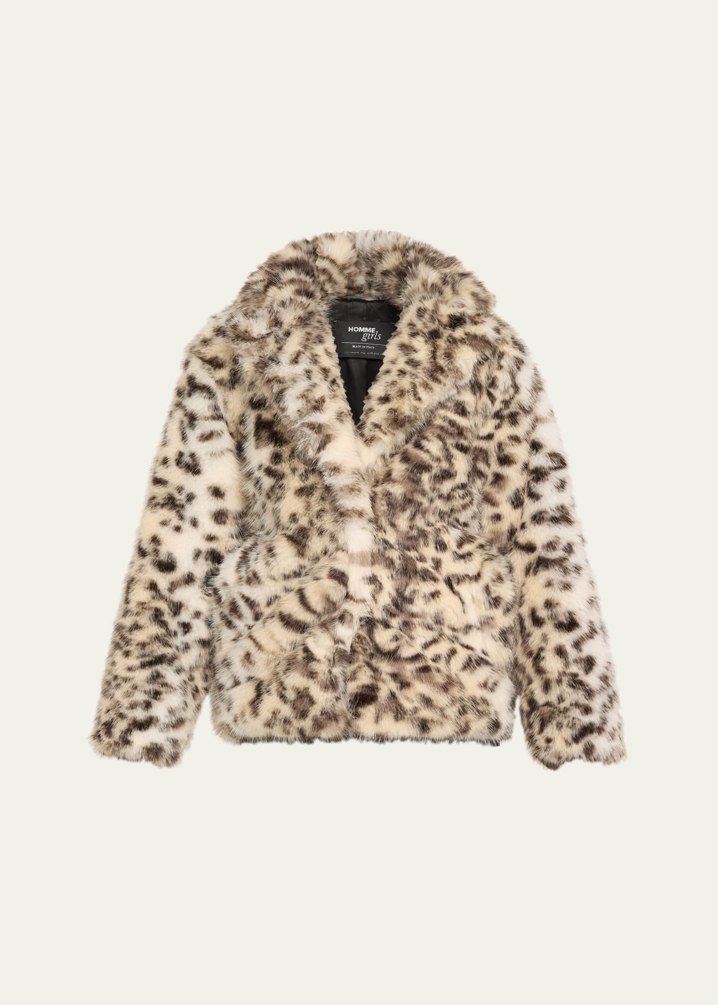 HOMMEGIRLS Leopard Faux-Fur Coat - Bergdorf Goodman