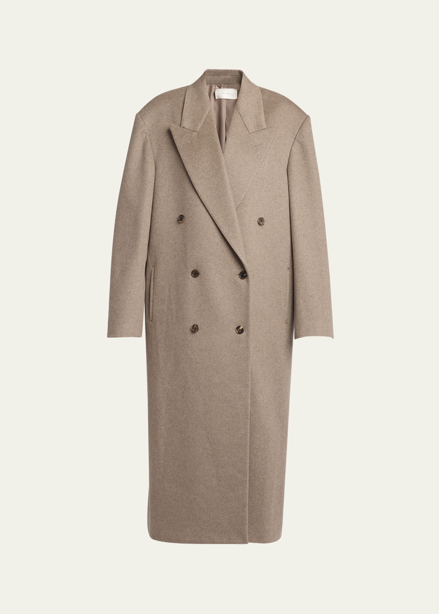 THE ROW Harisi Long Double-Breasted Wool Coat - Bergdorf Goodman