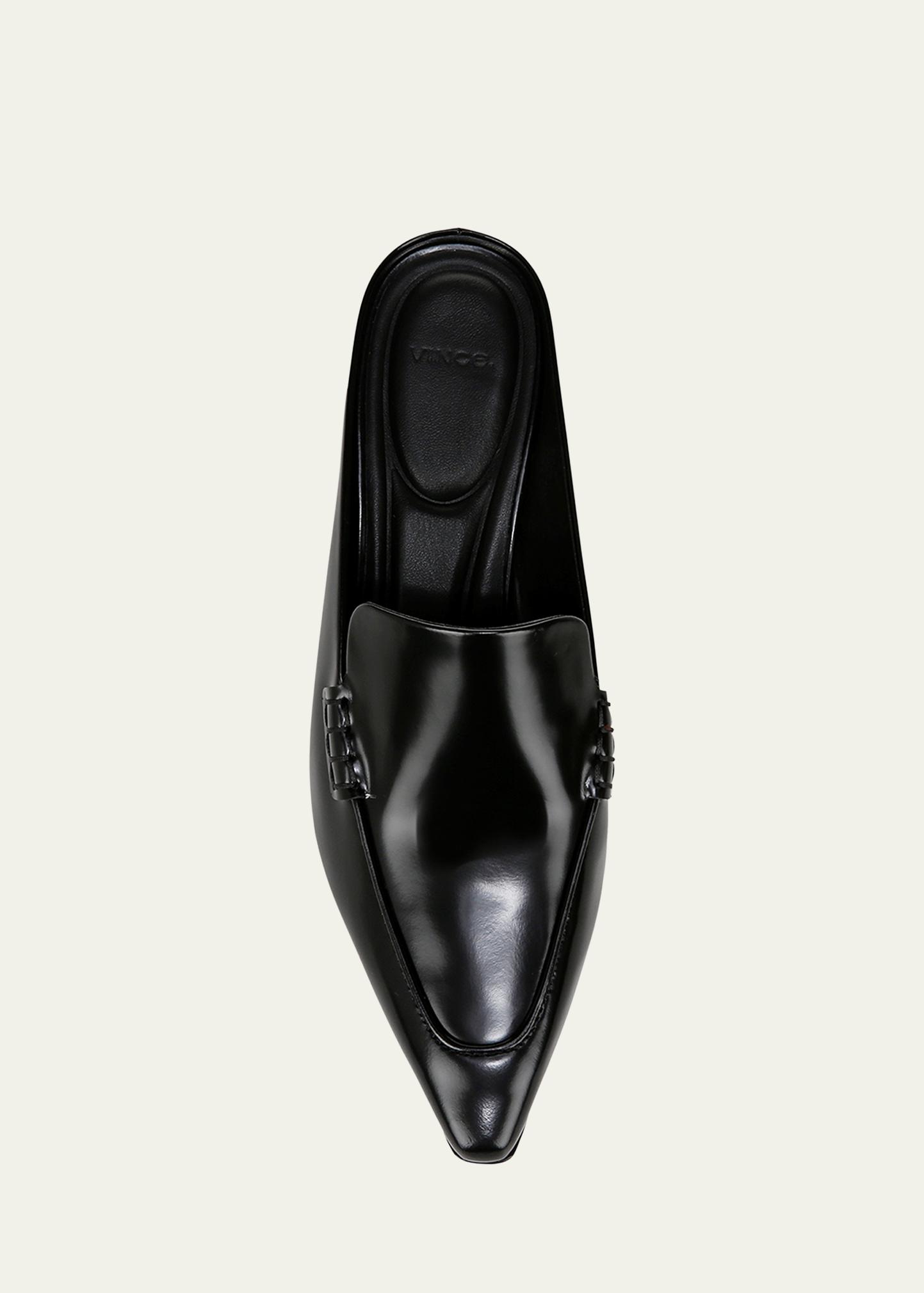 Vince Samy Leather Kitten Mule Pumps - Bergdorf Goodman