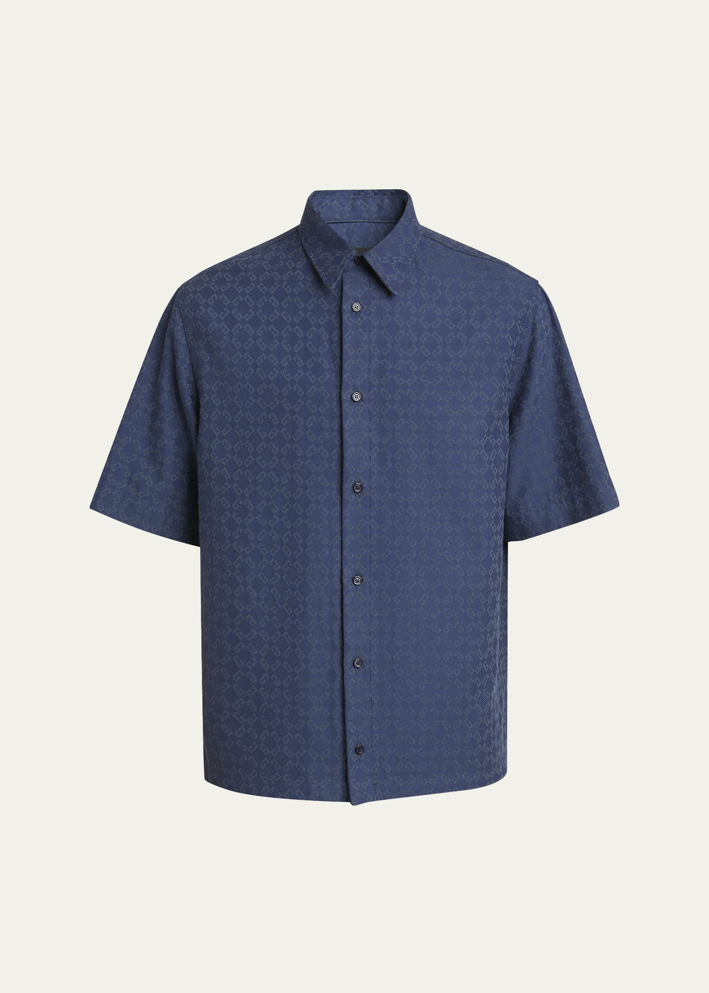 シャツ GIVENCHY Men Long Tops BM611015W7 006 Blue Shirt in washed denim in - dark blue | Givenchy US