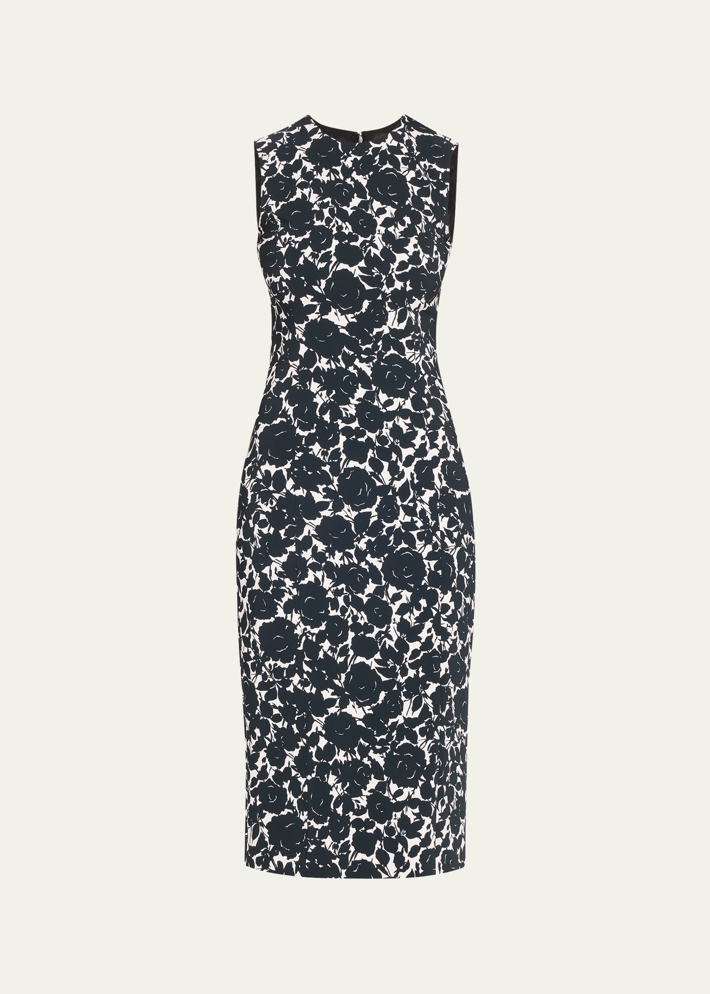 Floral Sheath Midi Dress
