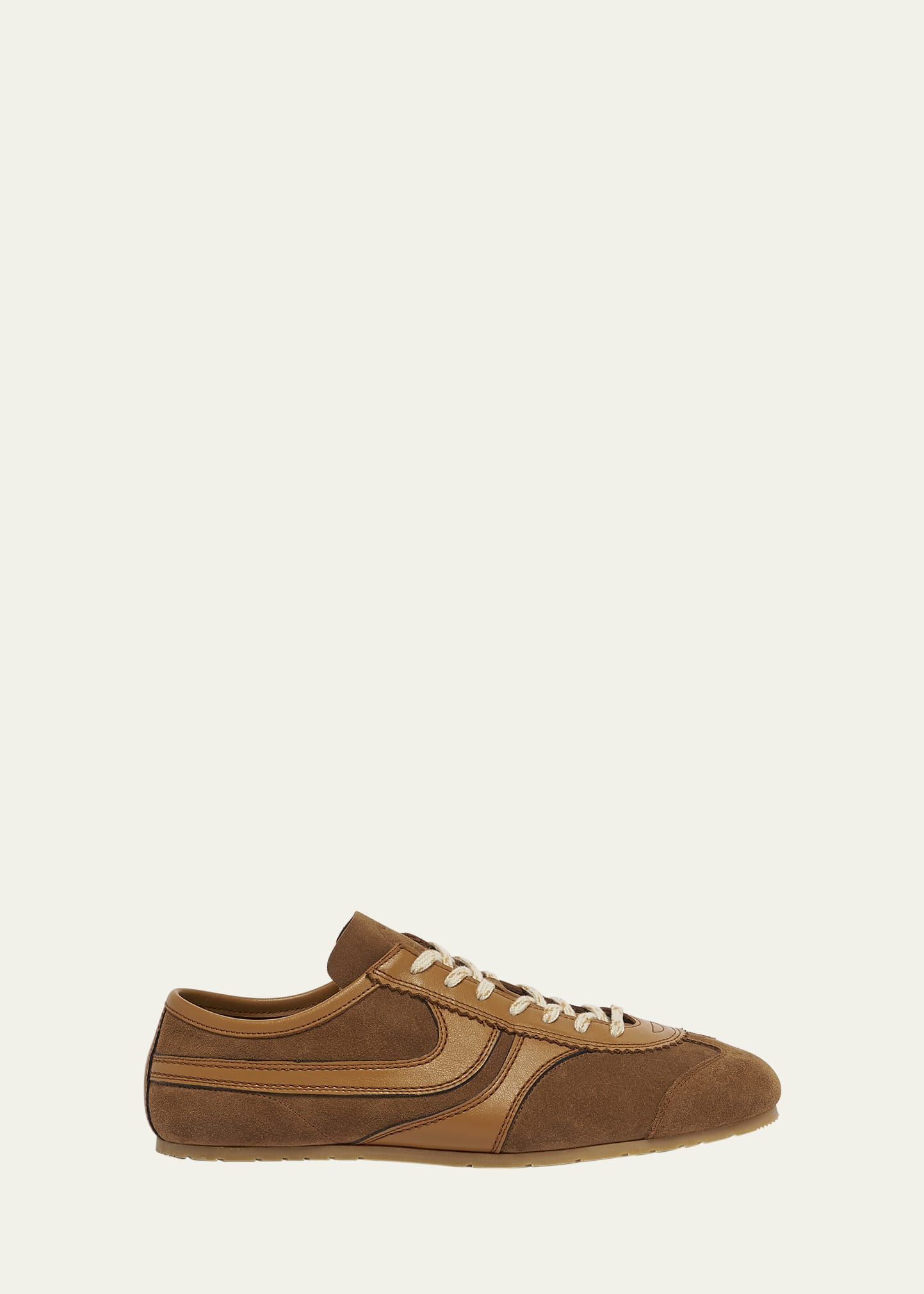 Men's Suede and Leather Trainer Sneakers