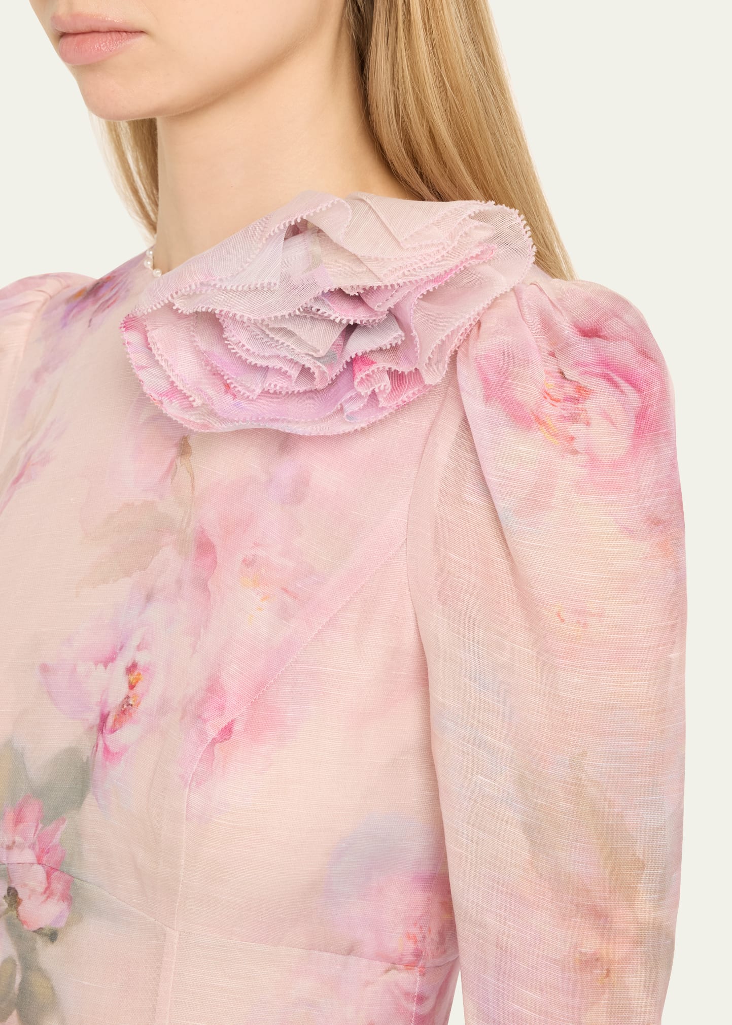 Zimmermann Crush Flower Midi Dress - Bergdorf Goodman