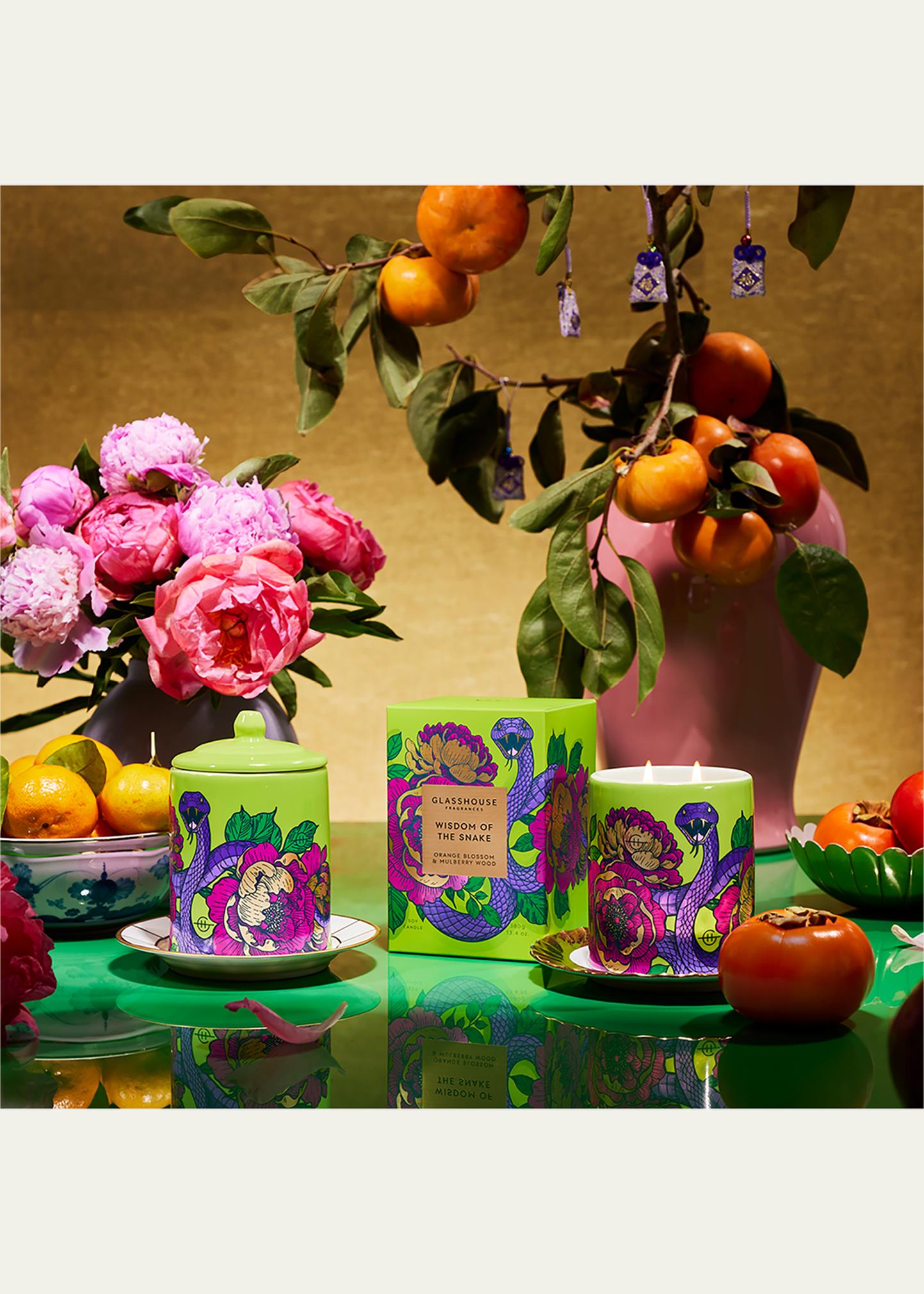 Glasshouse Fragrances Wisdom of the Snake Candle, 380g/13.4 oz