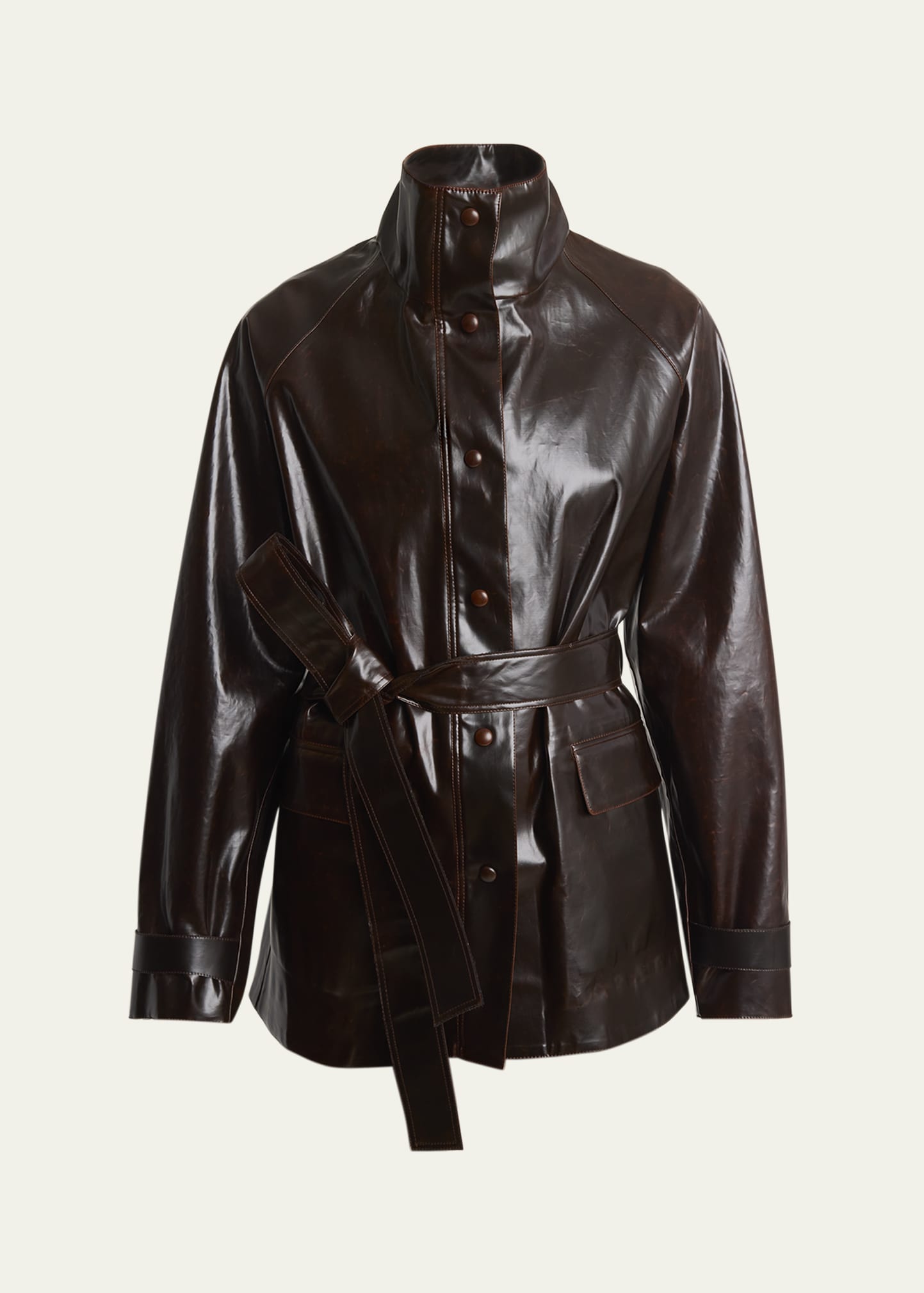 【PROENZA SCHOULER】グレンチェックブークレ コート グレー チェック柄 チェスターコート（スタイルブロック