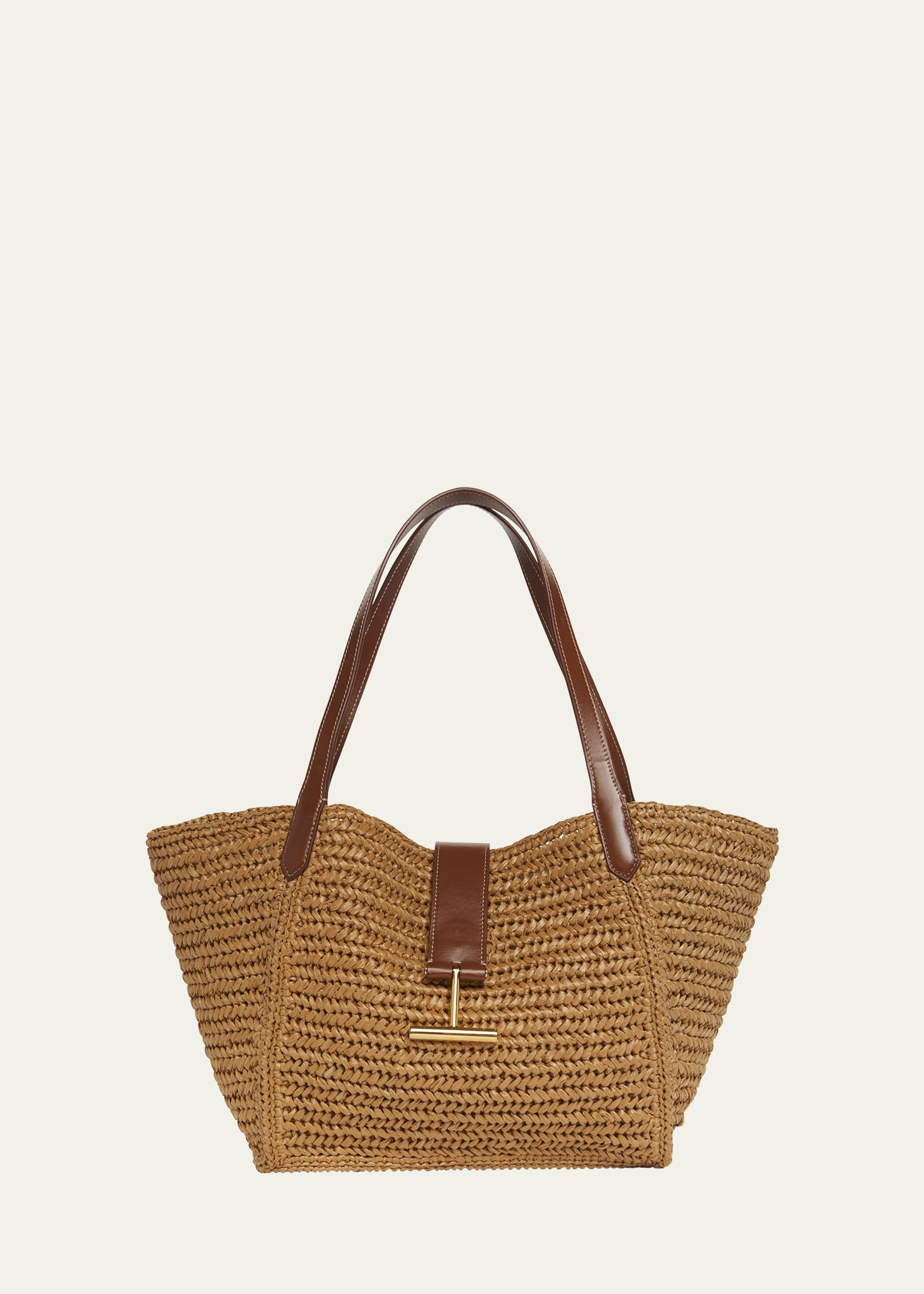 Tom Ford L1631 TRA003G RAFFIA TARA MEDIUM TOP ハンドバッグ Tom Ford L1631 TRA003G RAFFIA TARA MEDIUM TOP ハンドバッグ