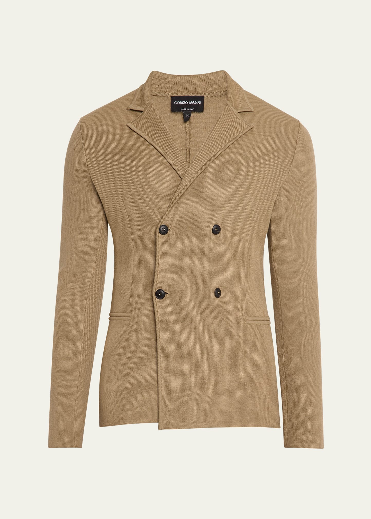 Giorgio Armani Men's Wool-Cashmere Rib Stitch Blazer
