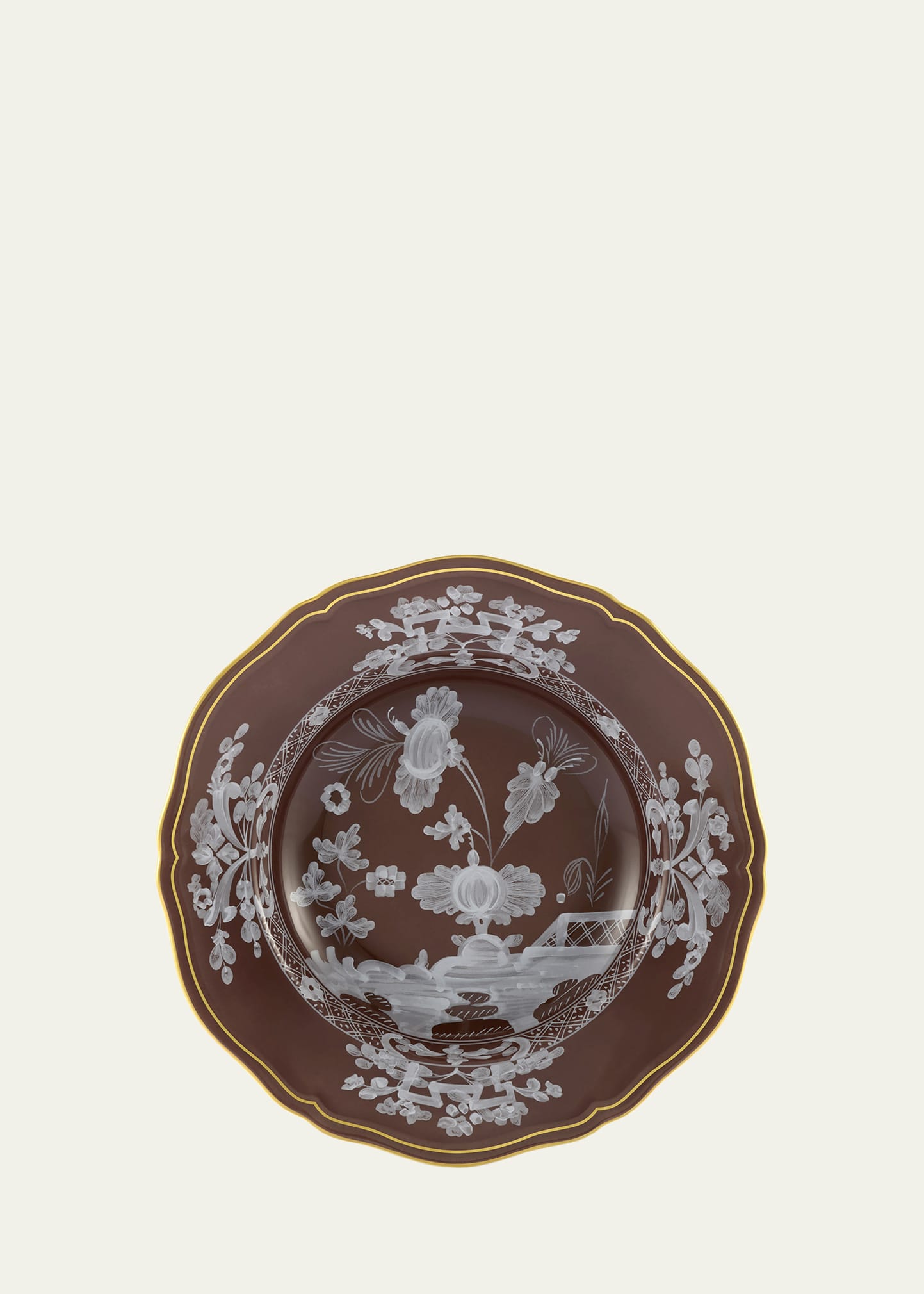Oriente Italiano Soup Plate, Castagna