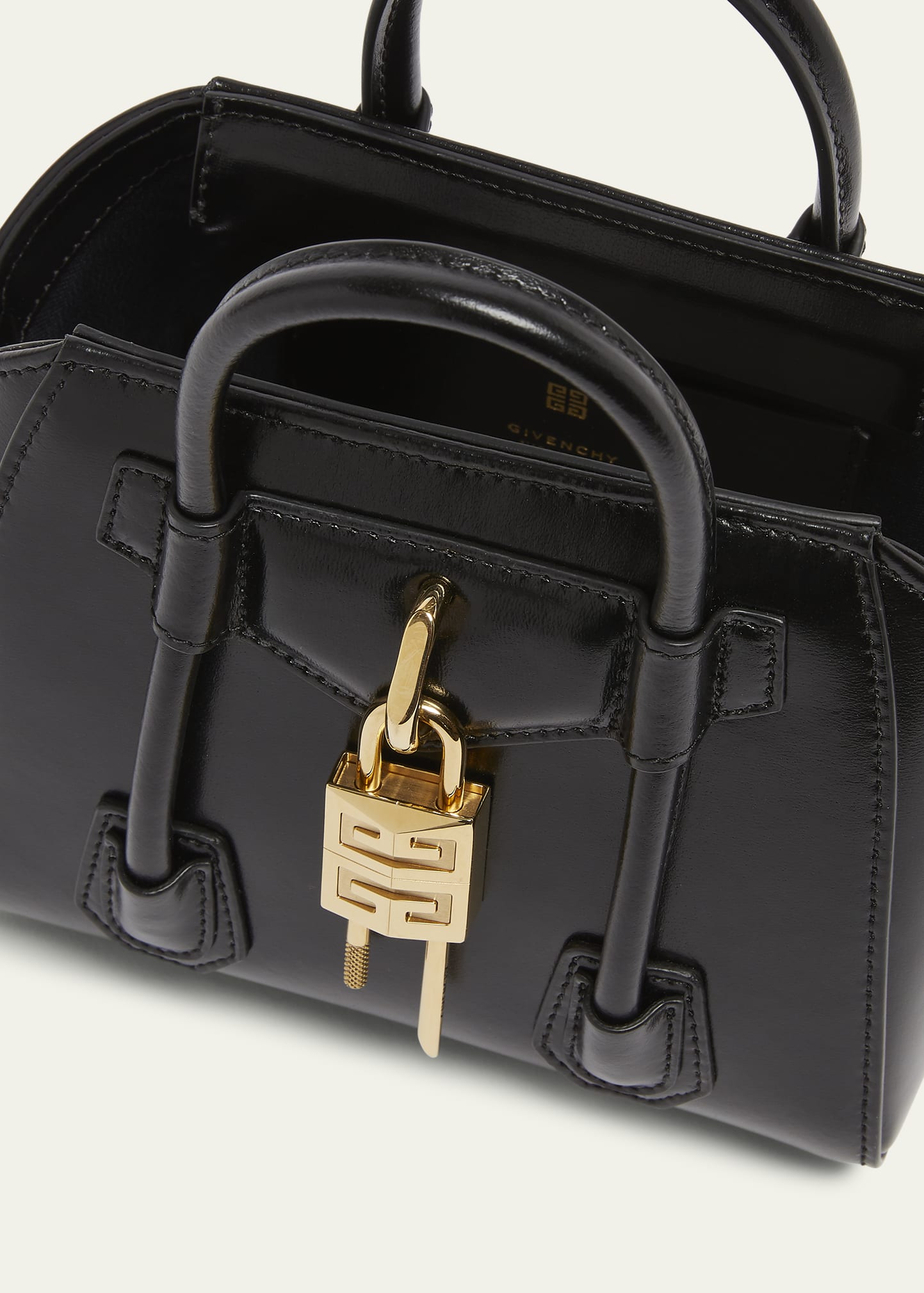Givenchy Antigona Toy Lock Top-Handle Bag in Leather - Bergdorf