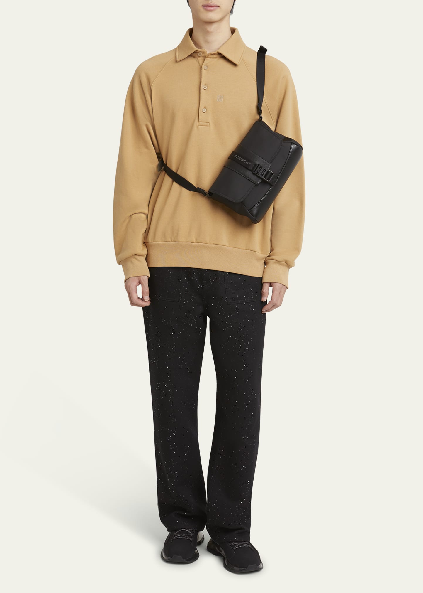 Givenchy Men's G-Trail Nylon and Leather Crossbody Bag