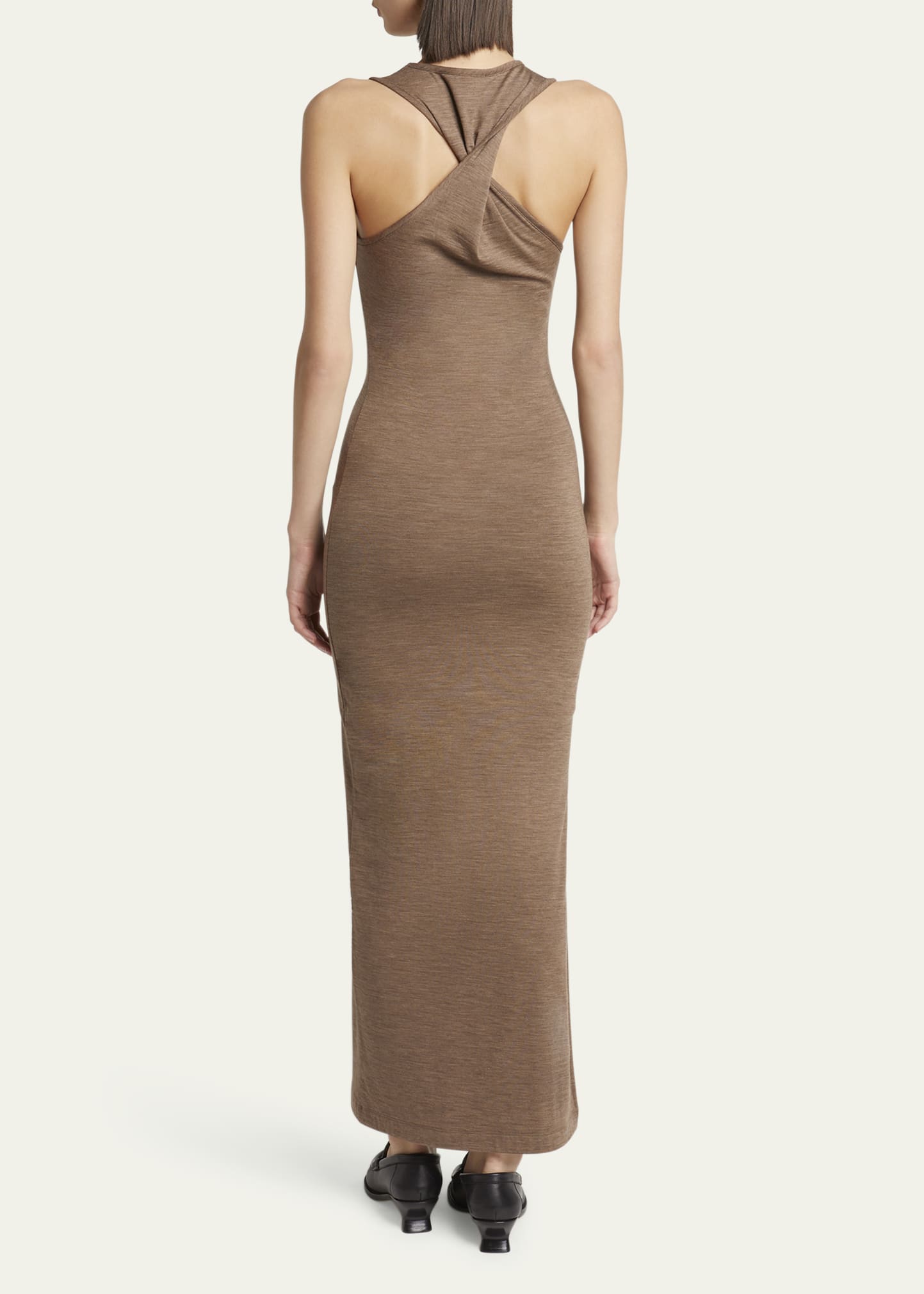 Loewe Long Anagram Wool Tank Dress - Bergdorf Goodman