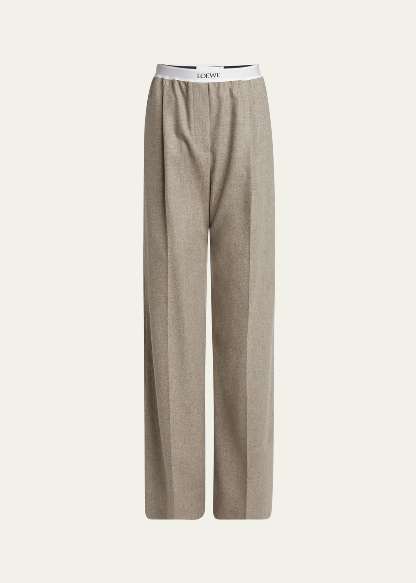 Loewe Logo Band Suiting Trousers - Bergdorf Goodman