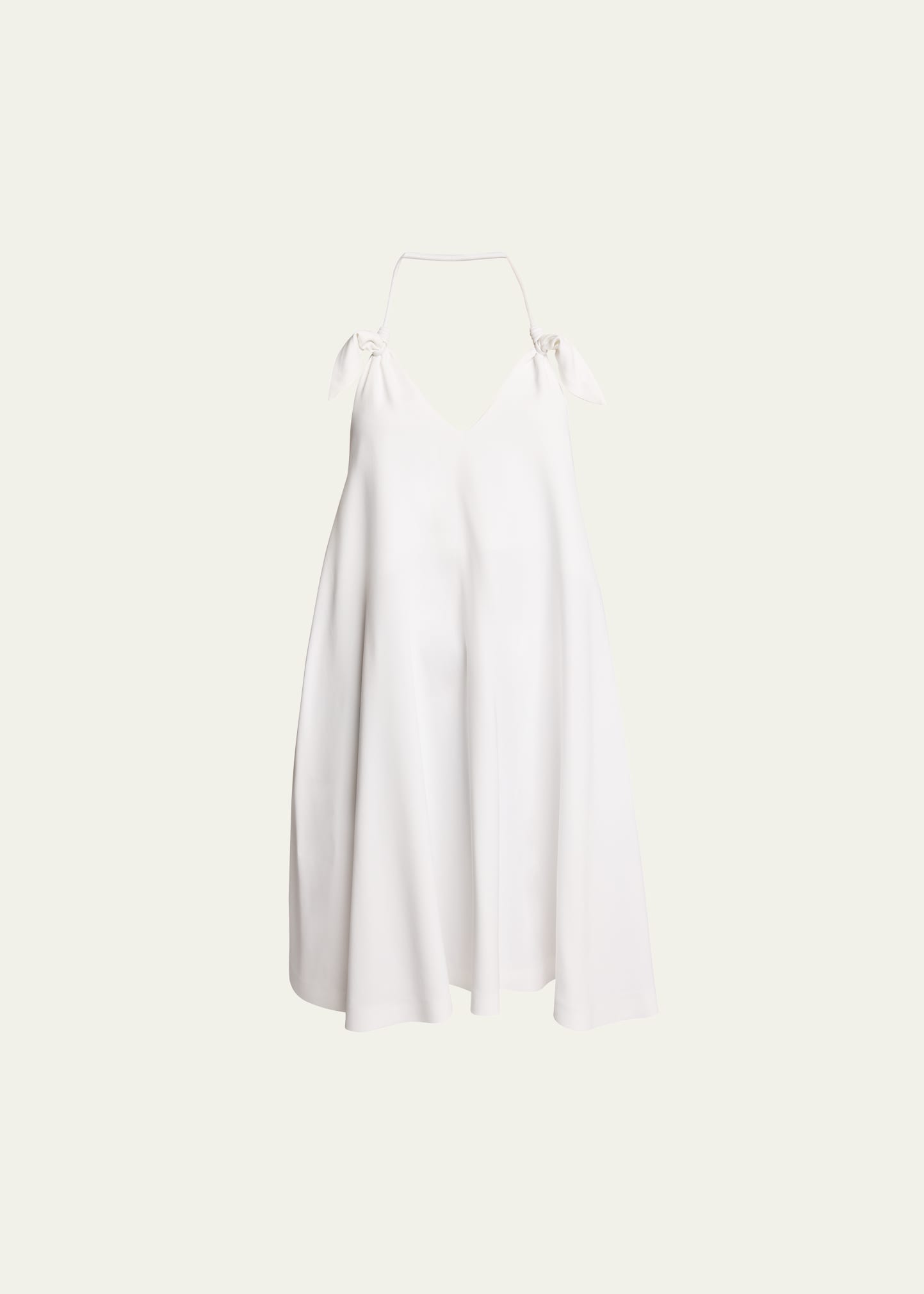 【関税&送料込】Loewe Knot Dress Loewe Halter Leather Knot Backless Mini Dress - Bergdorf Goodman