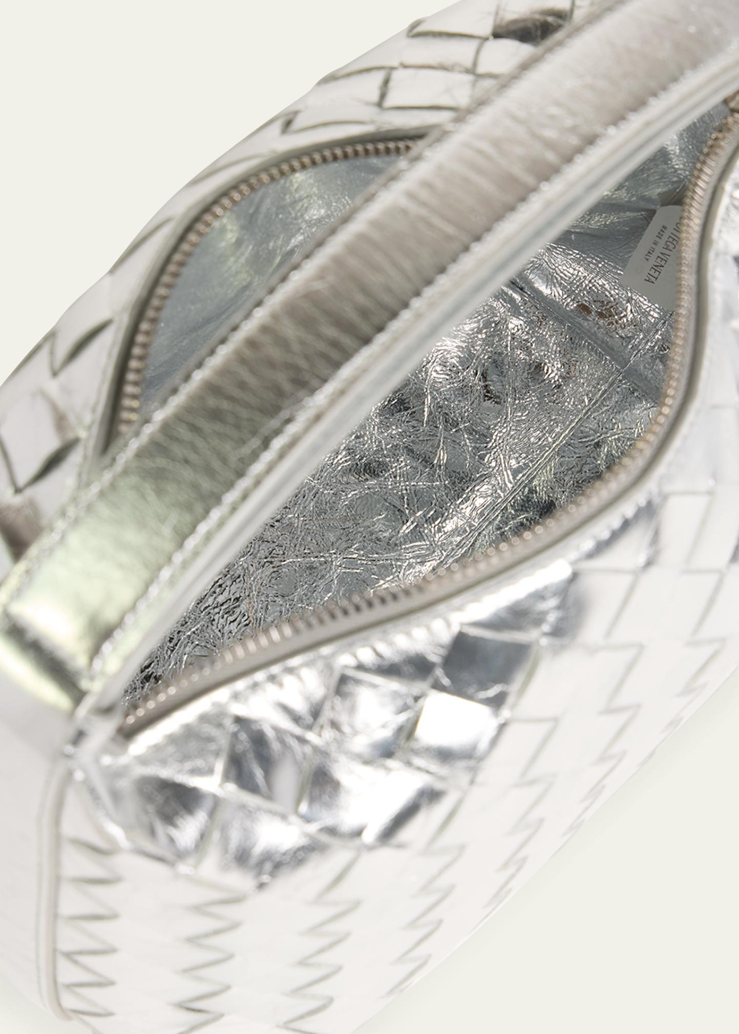 Bottega Veneta Mini Wallace Metallic Leather Shoulder Bag