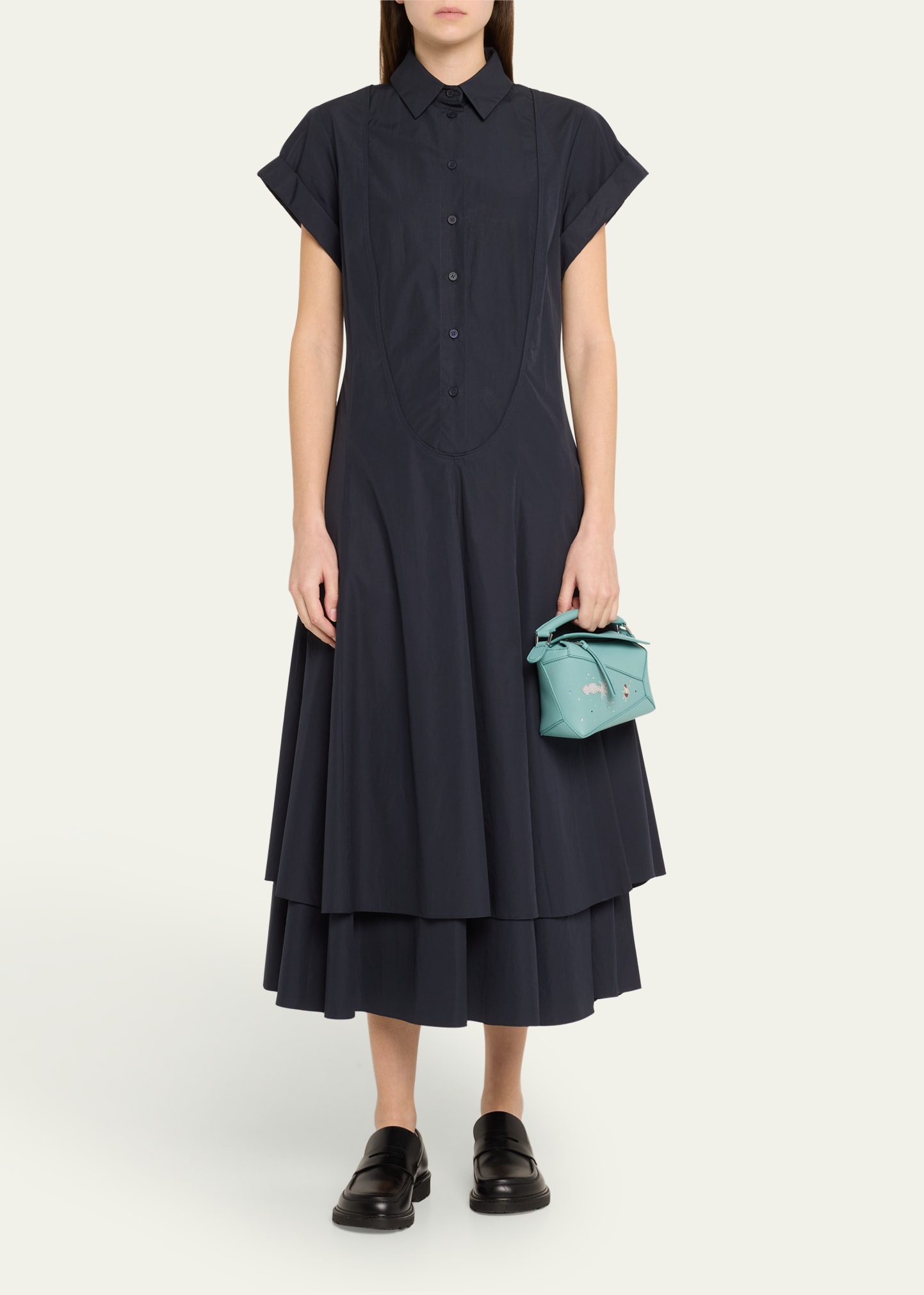 Loewe x Sunna Fujita Puzzle Edge Mini Squid-Print Shoulder Bag in