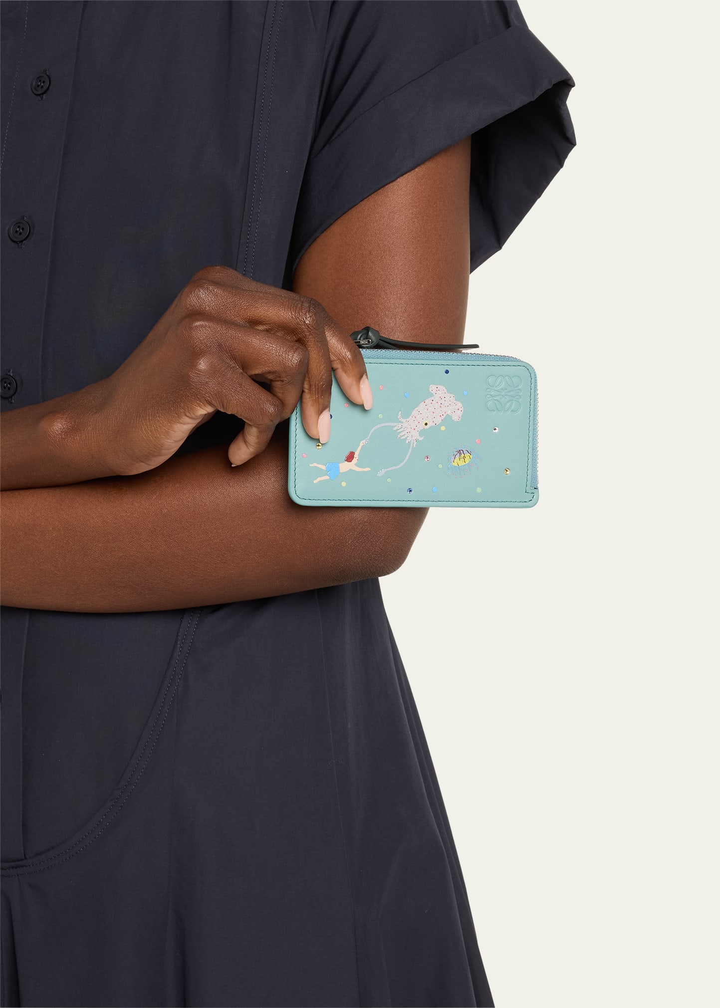 Loewe x Suna Fujita Deep Sea Card Holder - Bergdorf Goodman