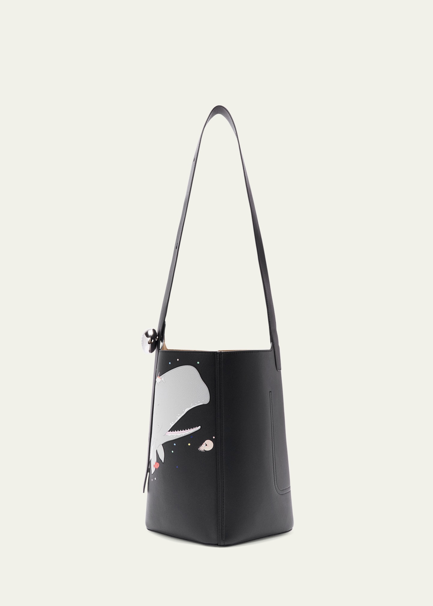 Loewe x Suna Fujita Pebble Medium Whale Bucket Bag in Napa Leather
