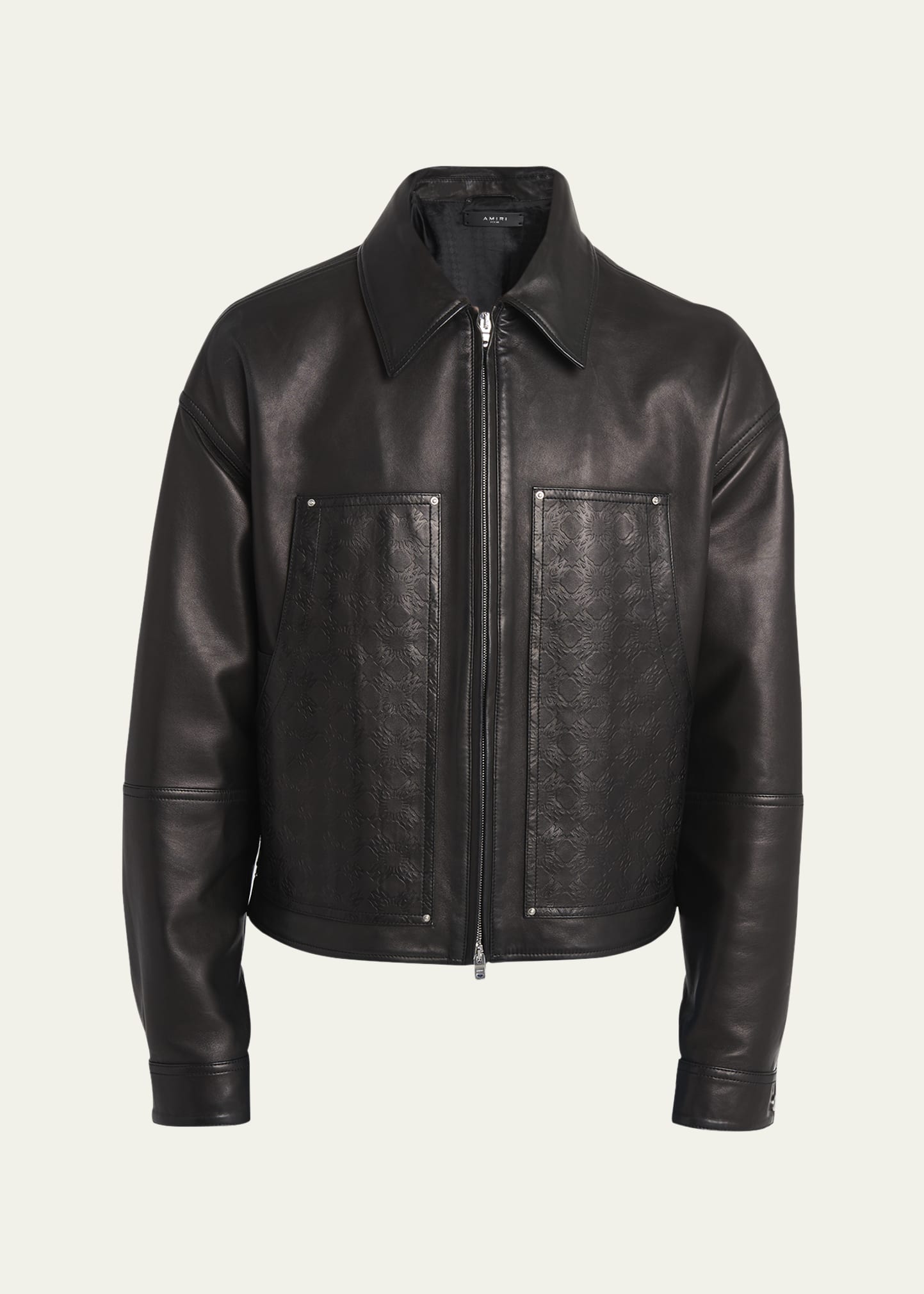 【関税・送料込み】AMIRI CASUAL JACKETS Amiri Men's MA Quad Leather Work Jacket - Bergdorf Goodman