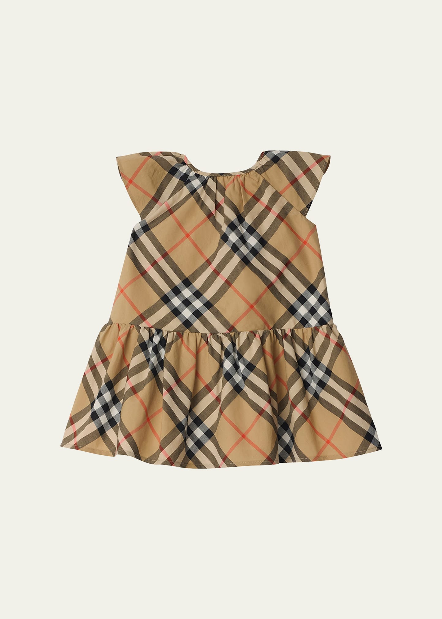 Burberry Childrens Check Cotton Dress , Size: 6M