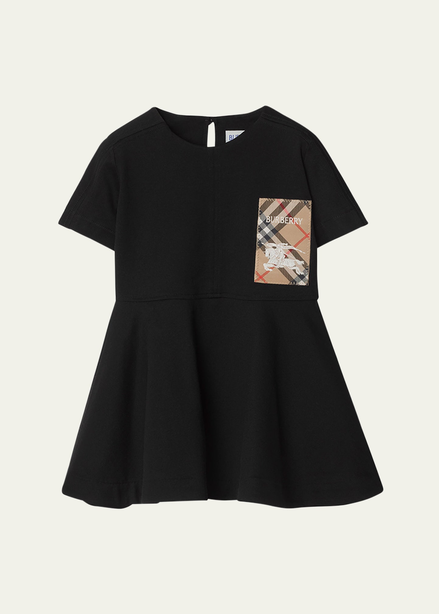 Burberry Girl's Riley EKD Logo-Print Dress, Size 6M-2 - Bergdorf Goodman