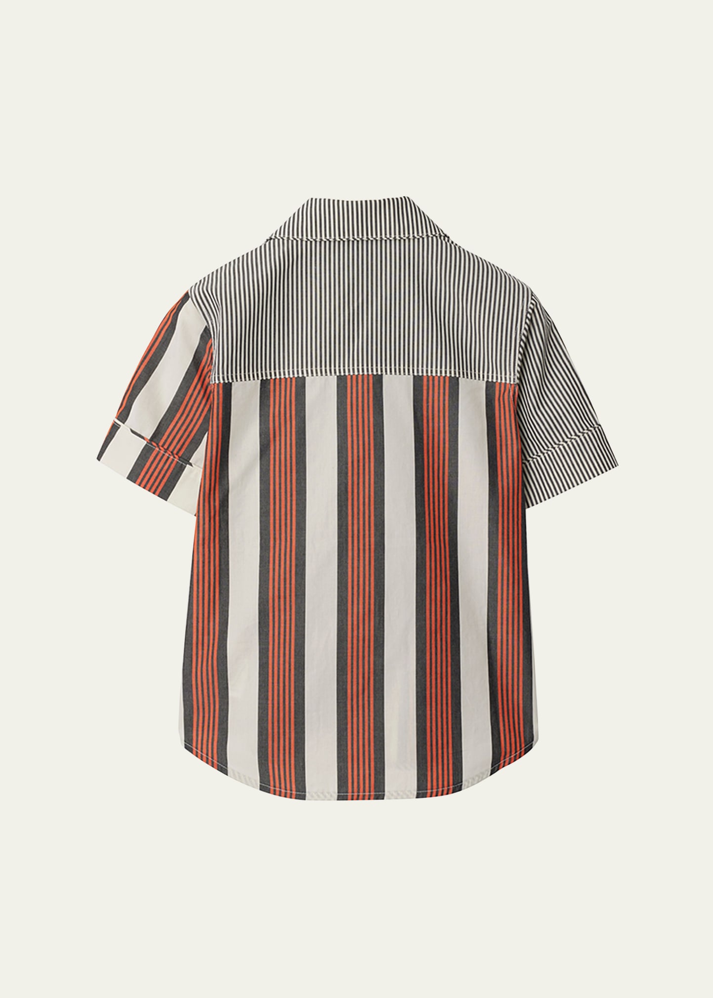 Burberry Boy's Xanadu Mixed Striped Shirt, Size 3-14 - Bergdorf
