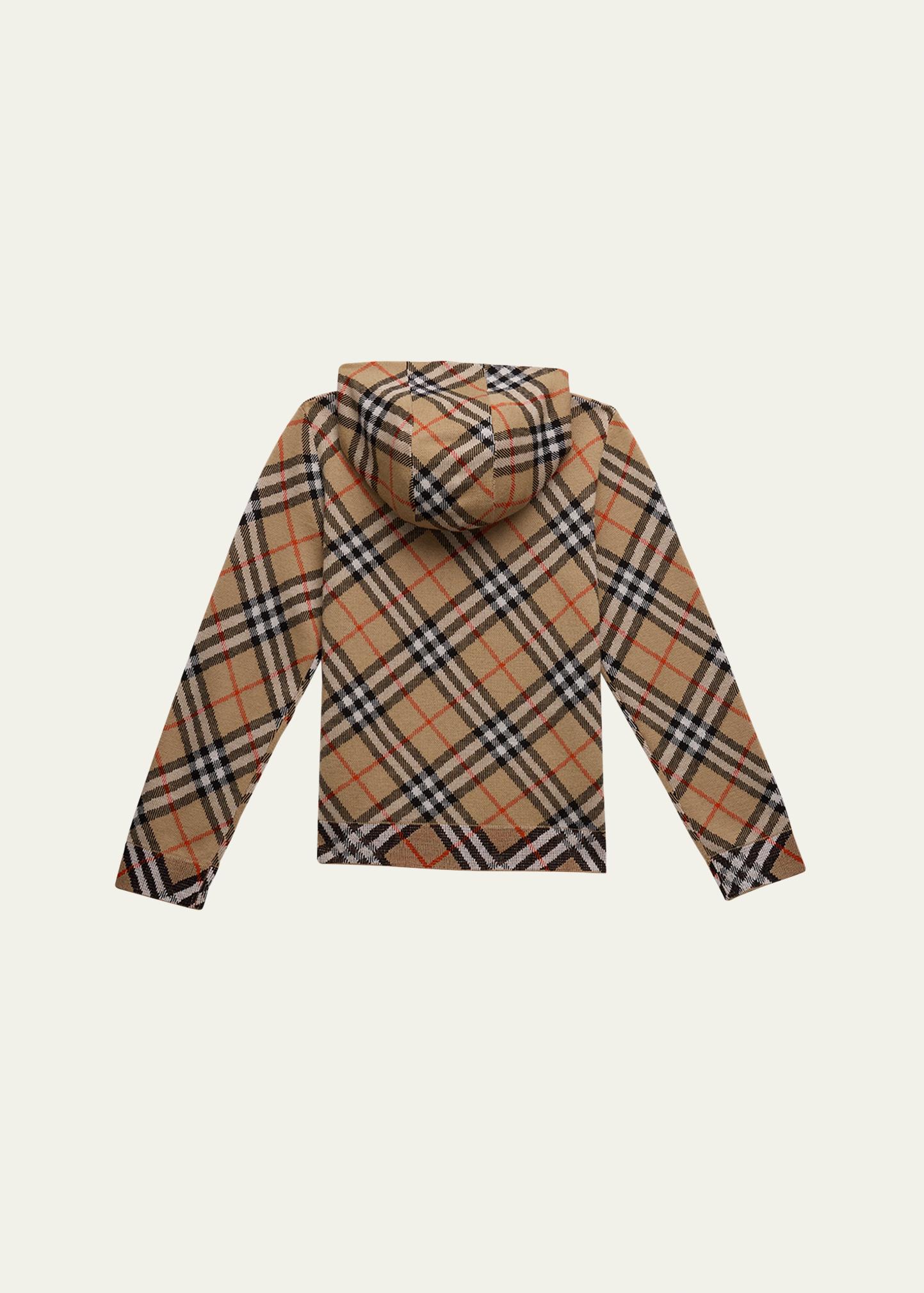 BURBERRY ジラフ柄ジャケット　14Y Burberry Boy's Jimmy Check-Print Hoodie, Size 3-14 - Bergdorf Goodman