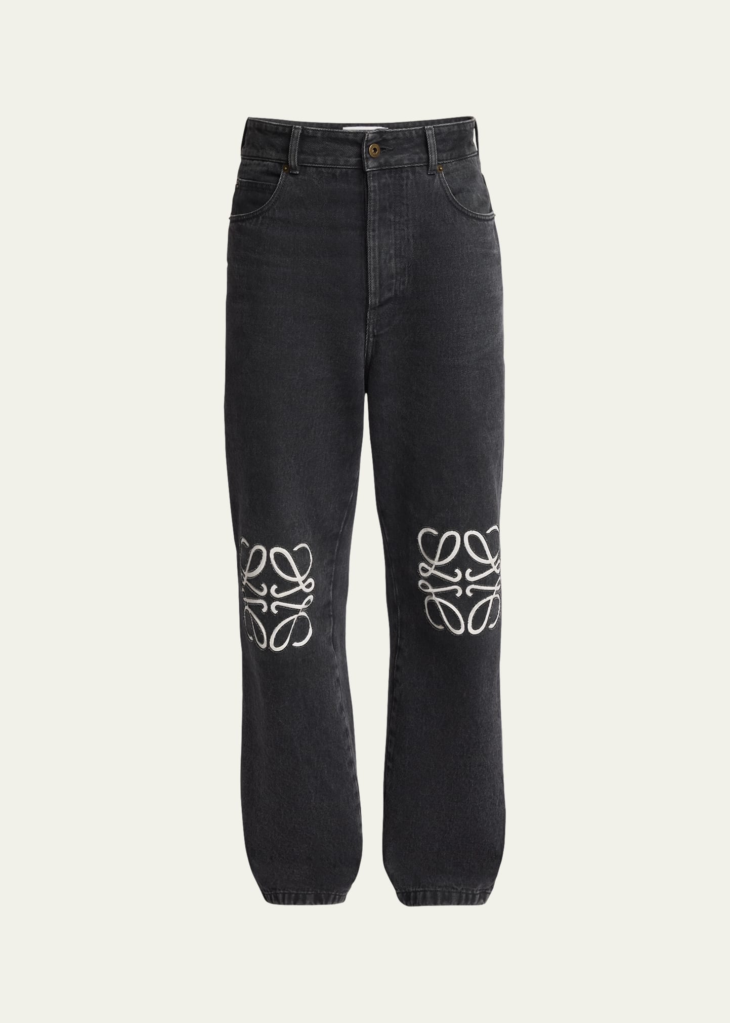 Men's Anagram Baggy Jeans