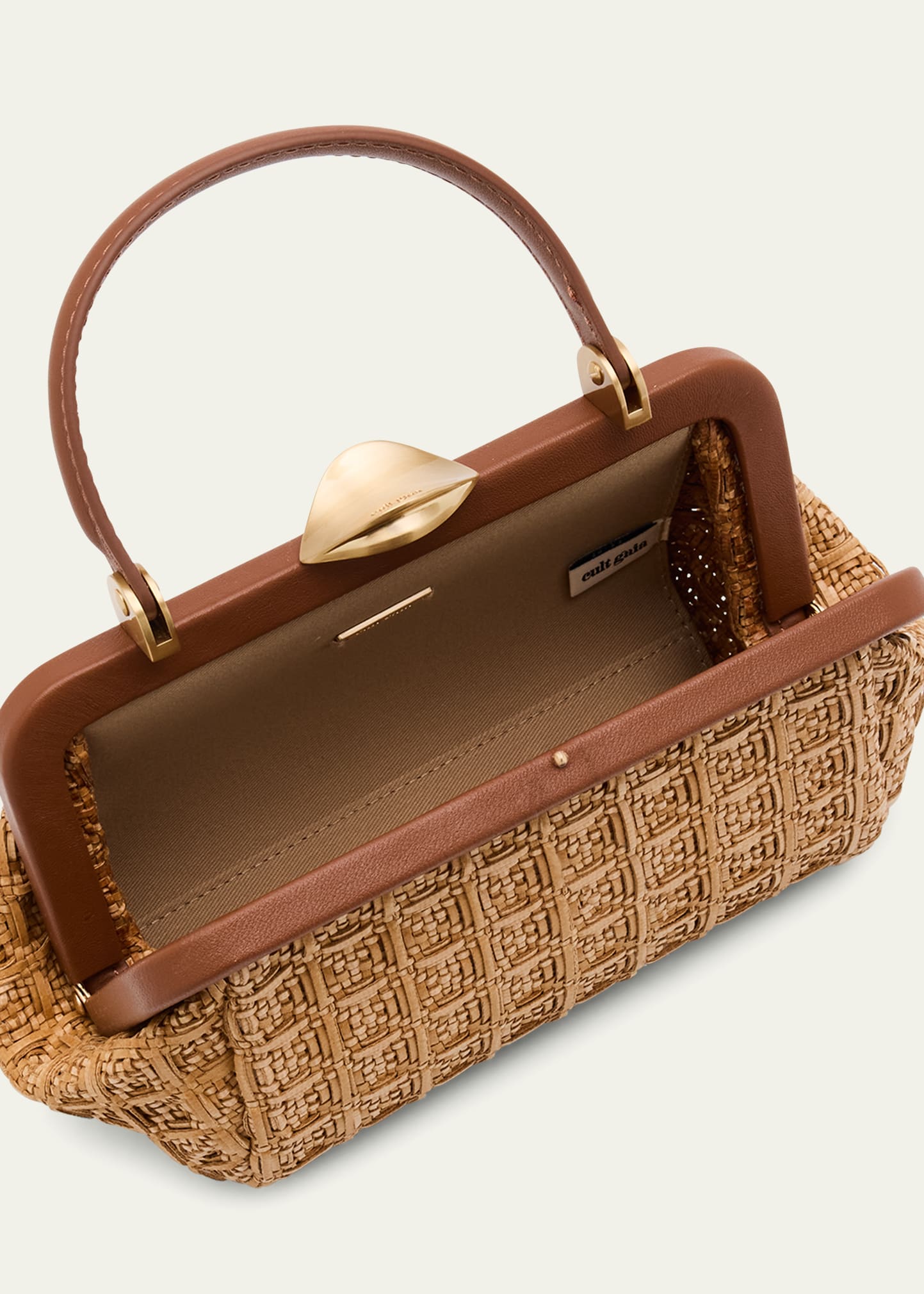 Cult Gaia Zuma Frame Woven Crossbody Bag - Bergdorf Goodman