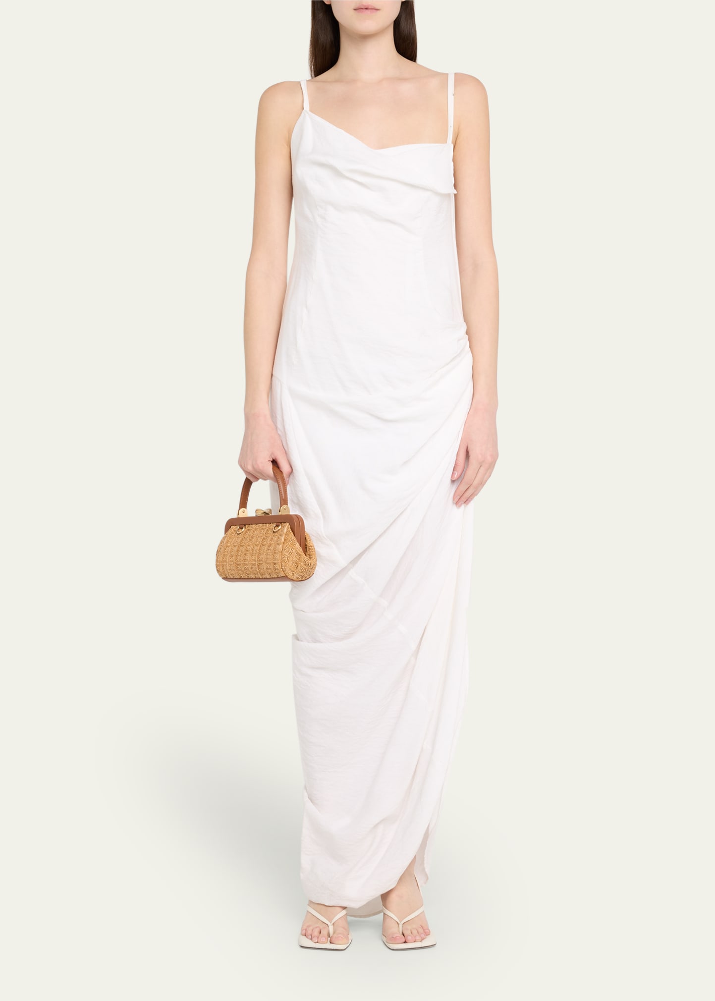 Cult Gaia Zuma Frame Woven Crossbody Bag - Bergdorf Goodman