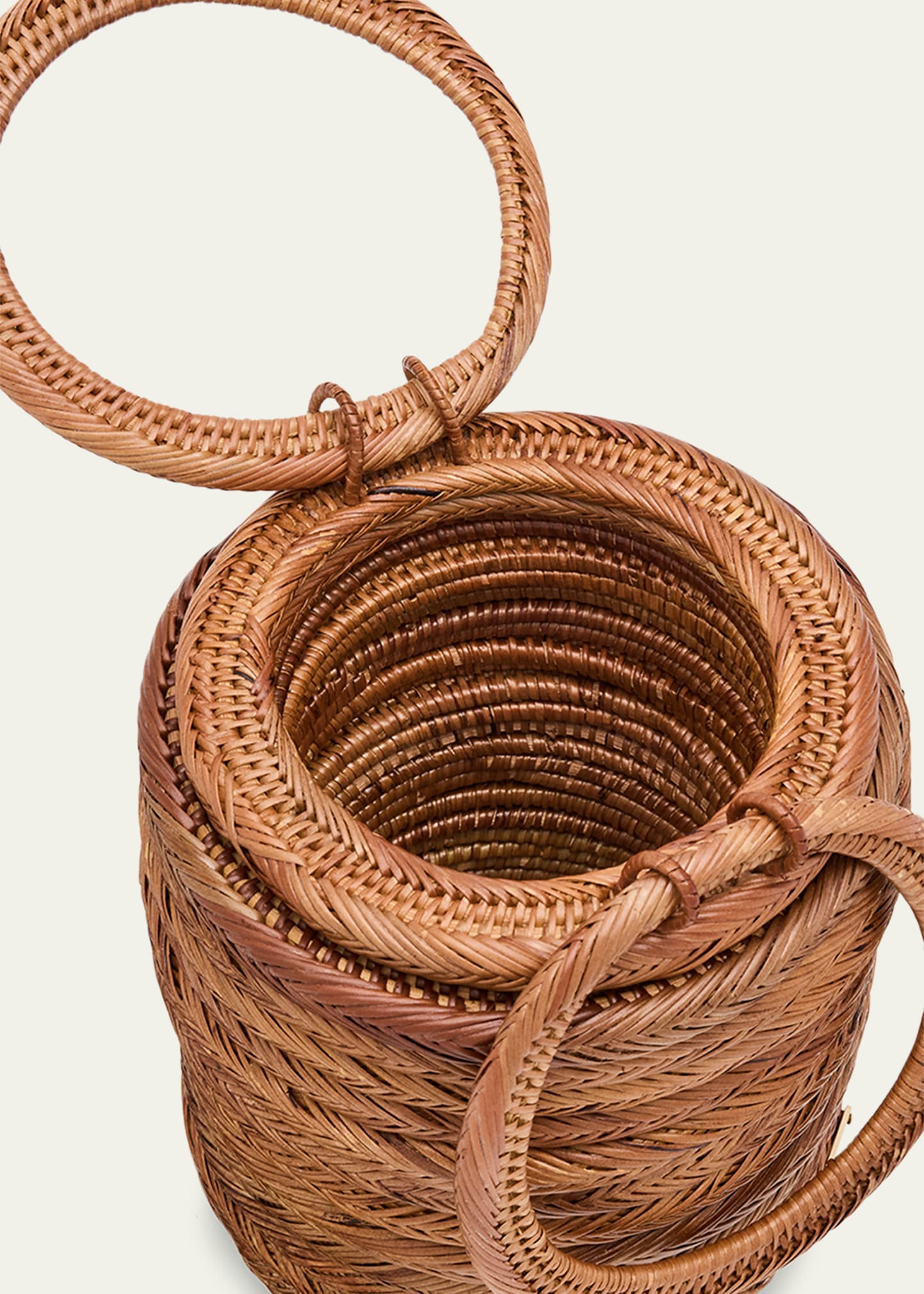 Cult Gaia Yasmina Rattan Ring Top-Handle Bag - Bergdorf Goodman