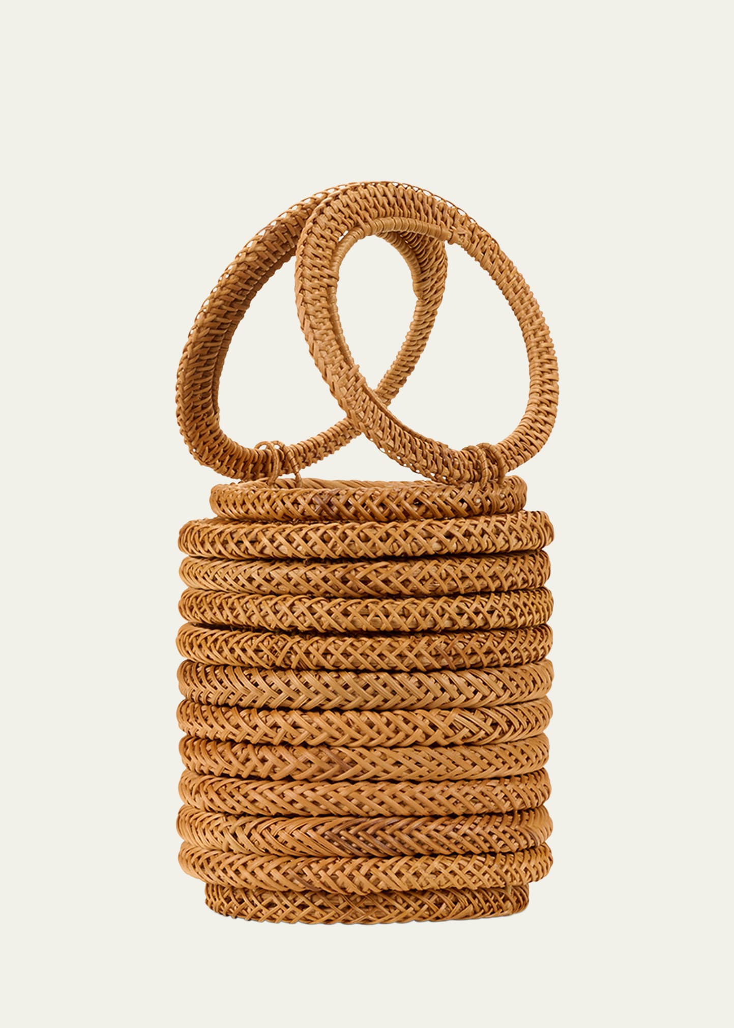 Cult Gaia Yasmina Rattan Ring Top-Handle Bag - Bergdorf Goodman