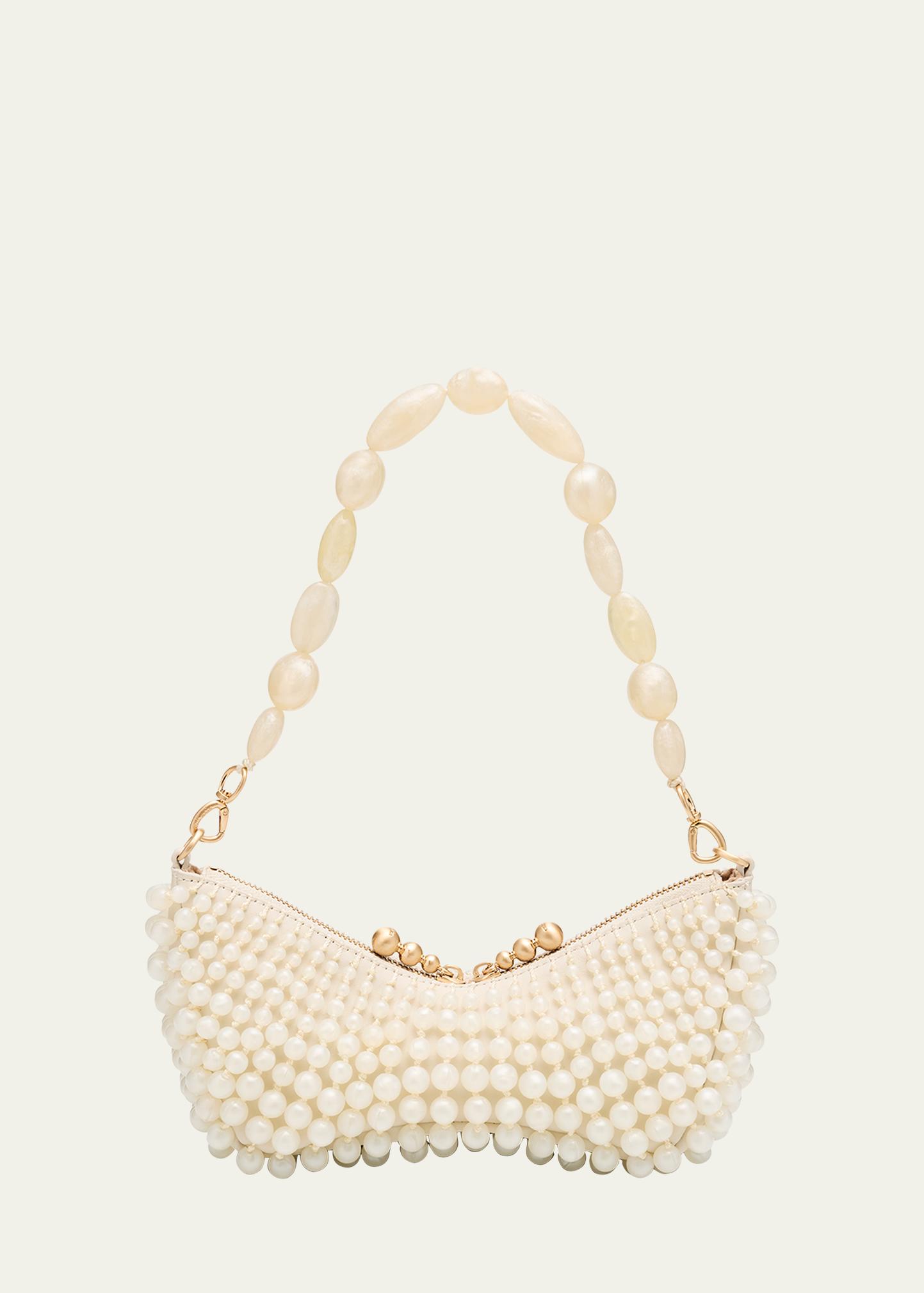 Cult Gaia Mercier Beaded Zip Shoulder Bag - Bergdorf Goodman