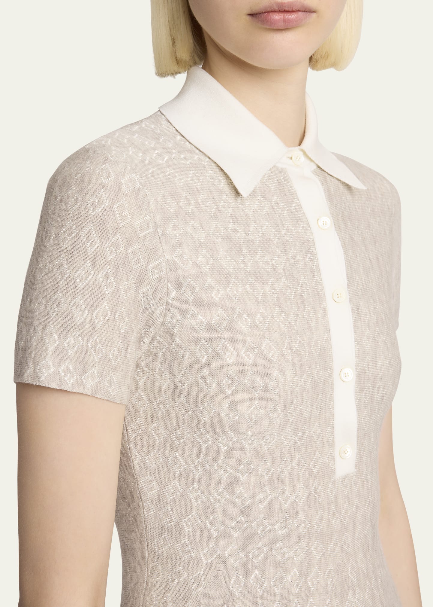 ワンピース GIVENCHY \"MONOGRAM 72\" JACQUARD POLO STYLE DRESS Givenchy POLO DRESS IN MONOGRAM 72 JACQUARD | givenchy