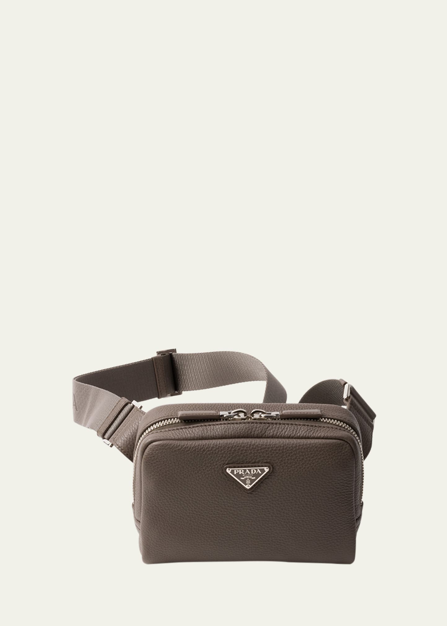 Prada Men's Vitello Daino Leather Crossbody Bag - Bergdorf Goodman