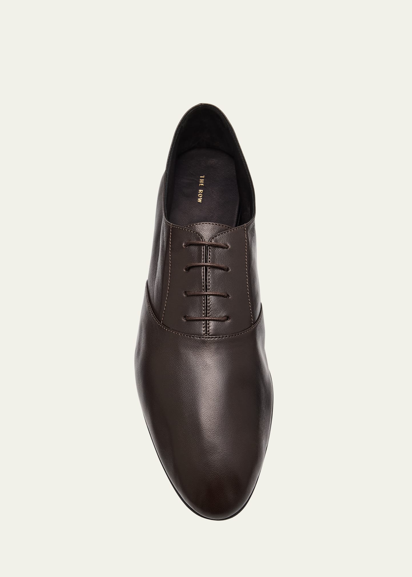 THE ROW Awar Leather Lace-Up Loafers - Bergdorf Goodman