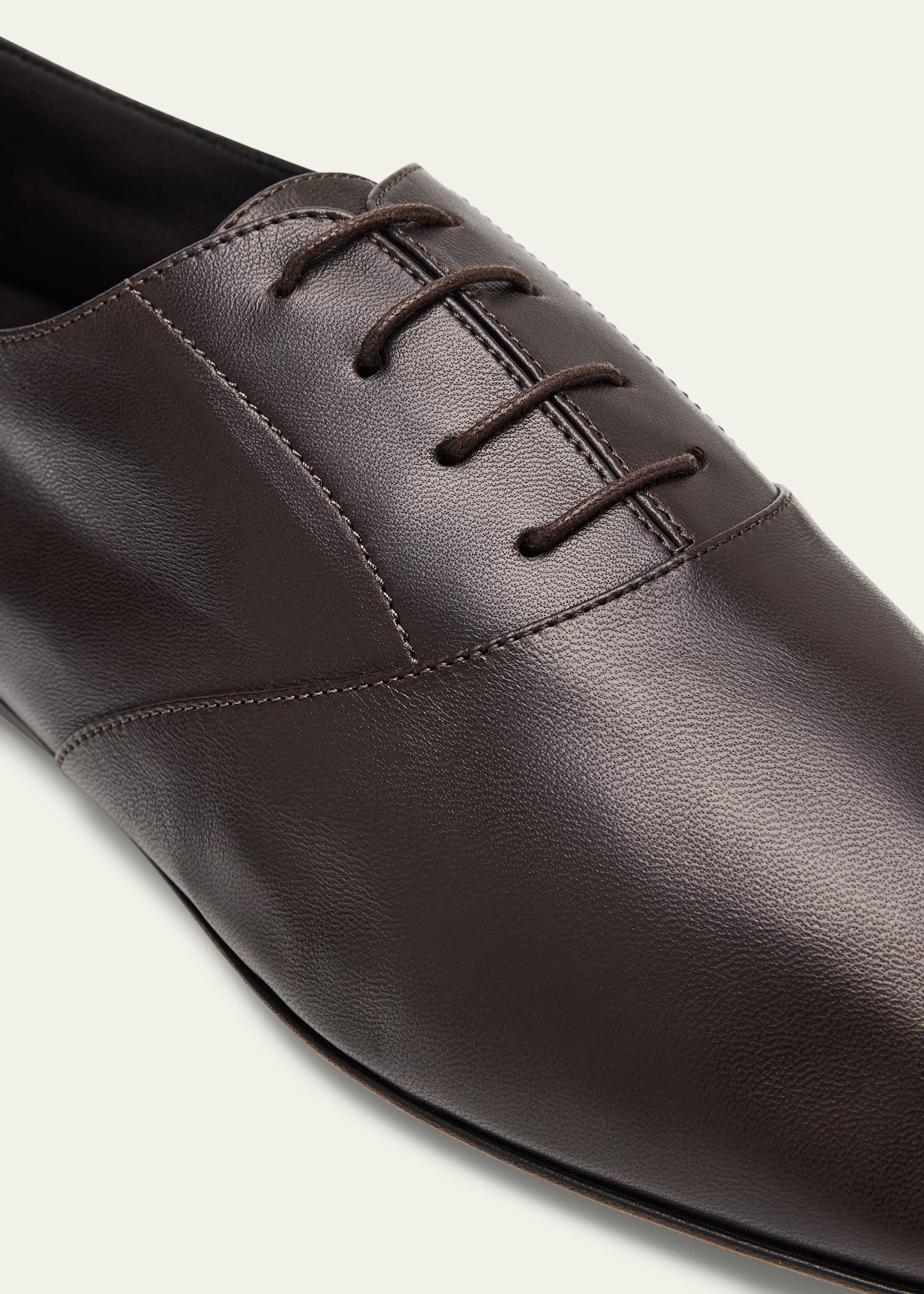 THE ROW Awar Leather Lace-Up Loafers - Bergdorf Goodman