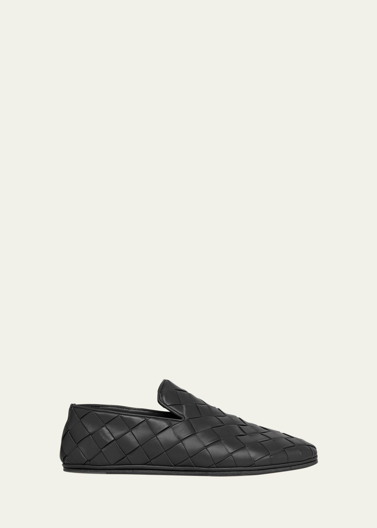 Bottega Veneta Men's Sunday Napa Intrecciato Slippers
