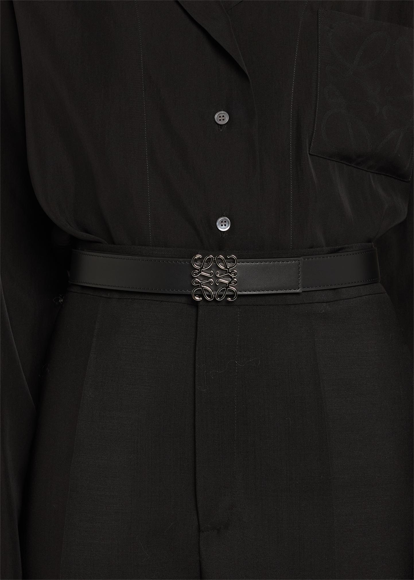 Brand New!!! LOEWE Anagram Reversible Leather Belt Comes With COA Leather LOEWE Anagram Reversible Leather Belt Brown 85/34 main image 4