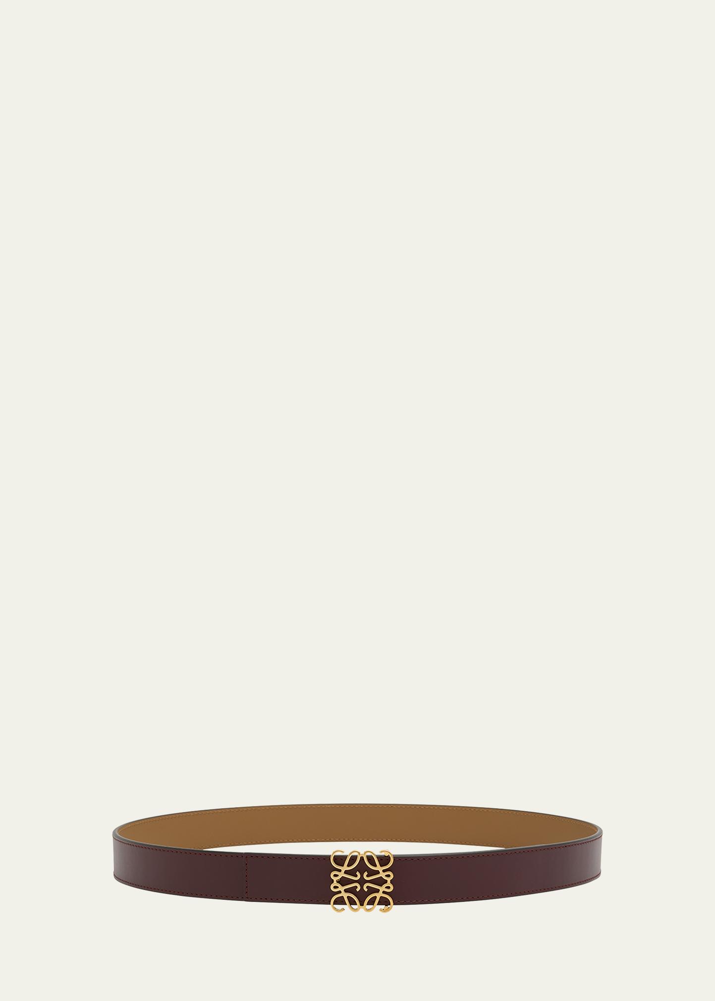 Brand New!!! LOEWE Anagram Reversible Leather Belt Comes With COA Leather LOEWE Anagram Reversible Leather Belt | Saks Fifth Avenue main image 2